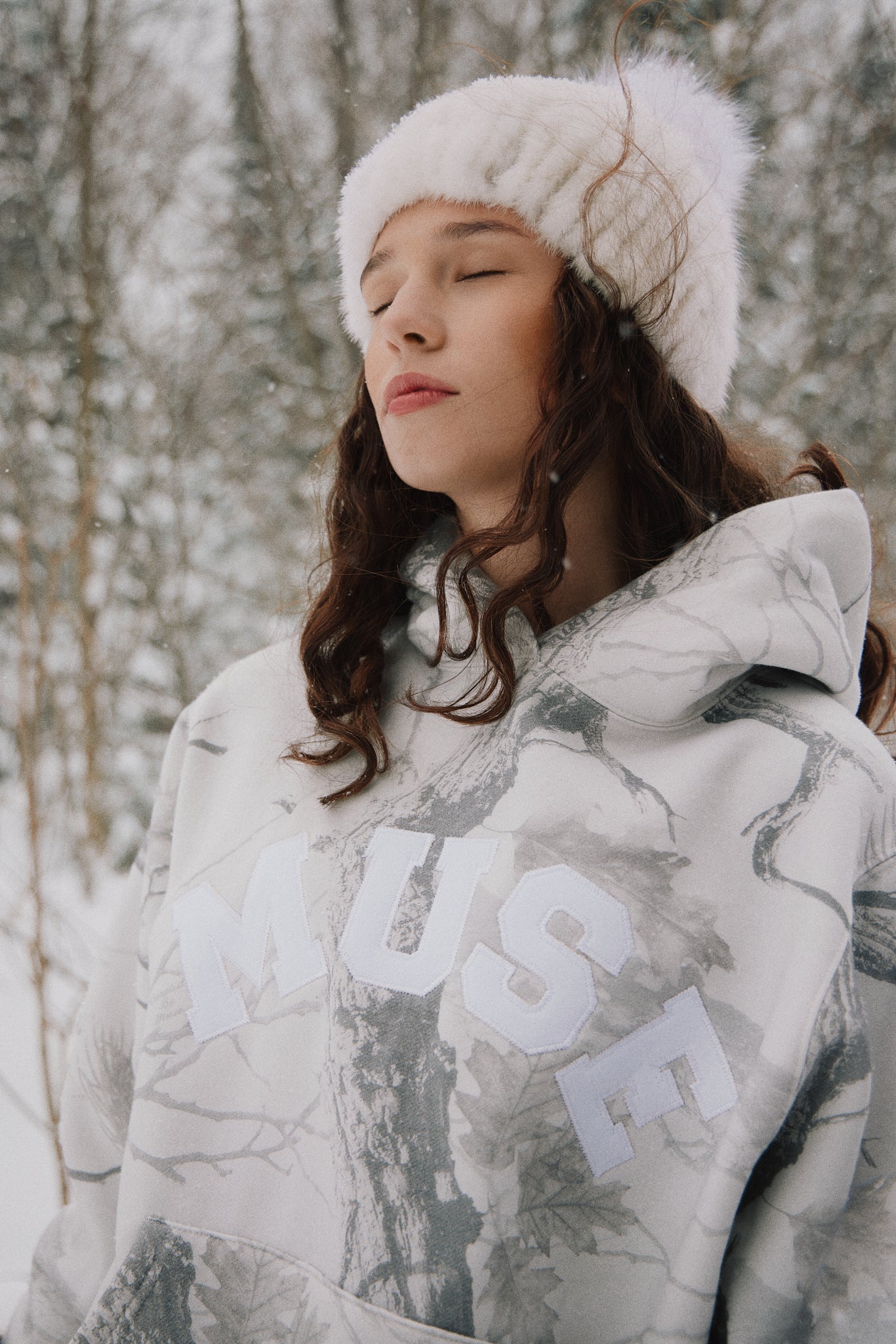 Heavyweight Camo Hoodie - White Edition