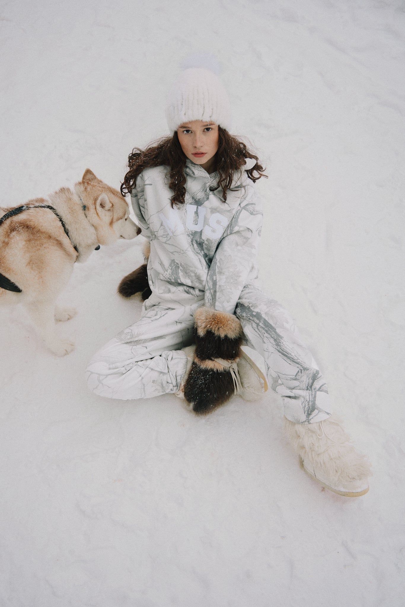 Heavyweight Camo Hoodie - White Edition