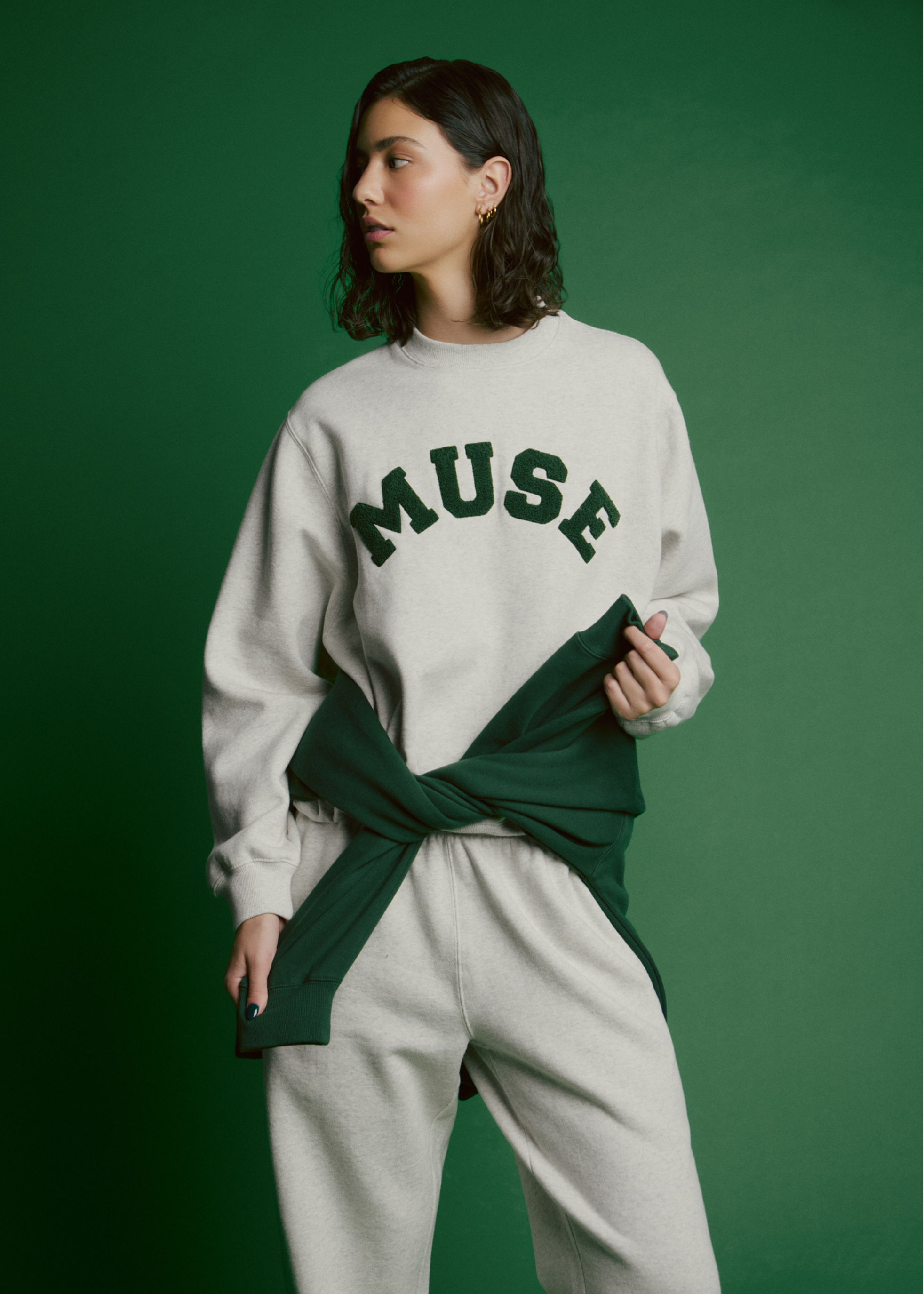 Heavyweight Chenille Sweatshirt - Alabaster