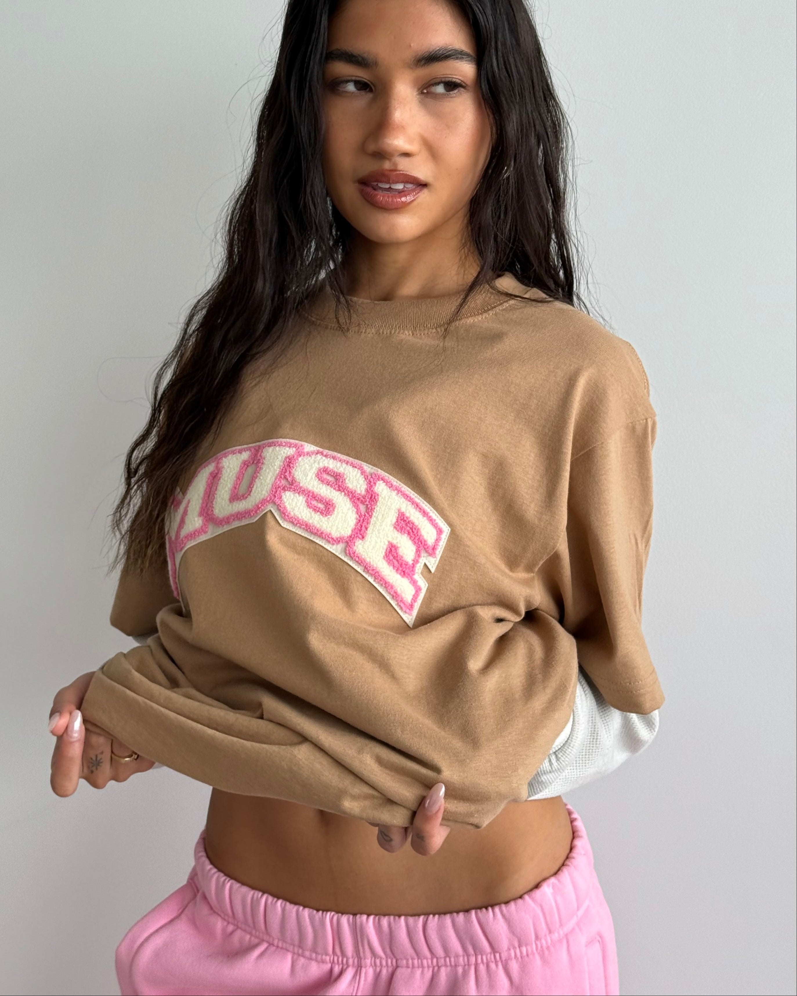 Cotton Chenille T-shirt - Candy