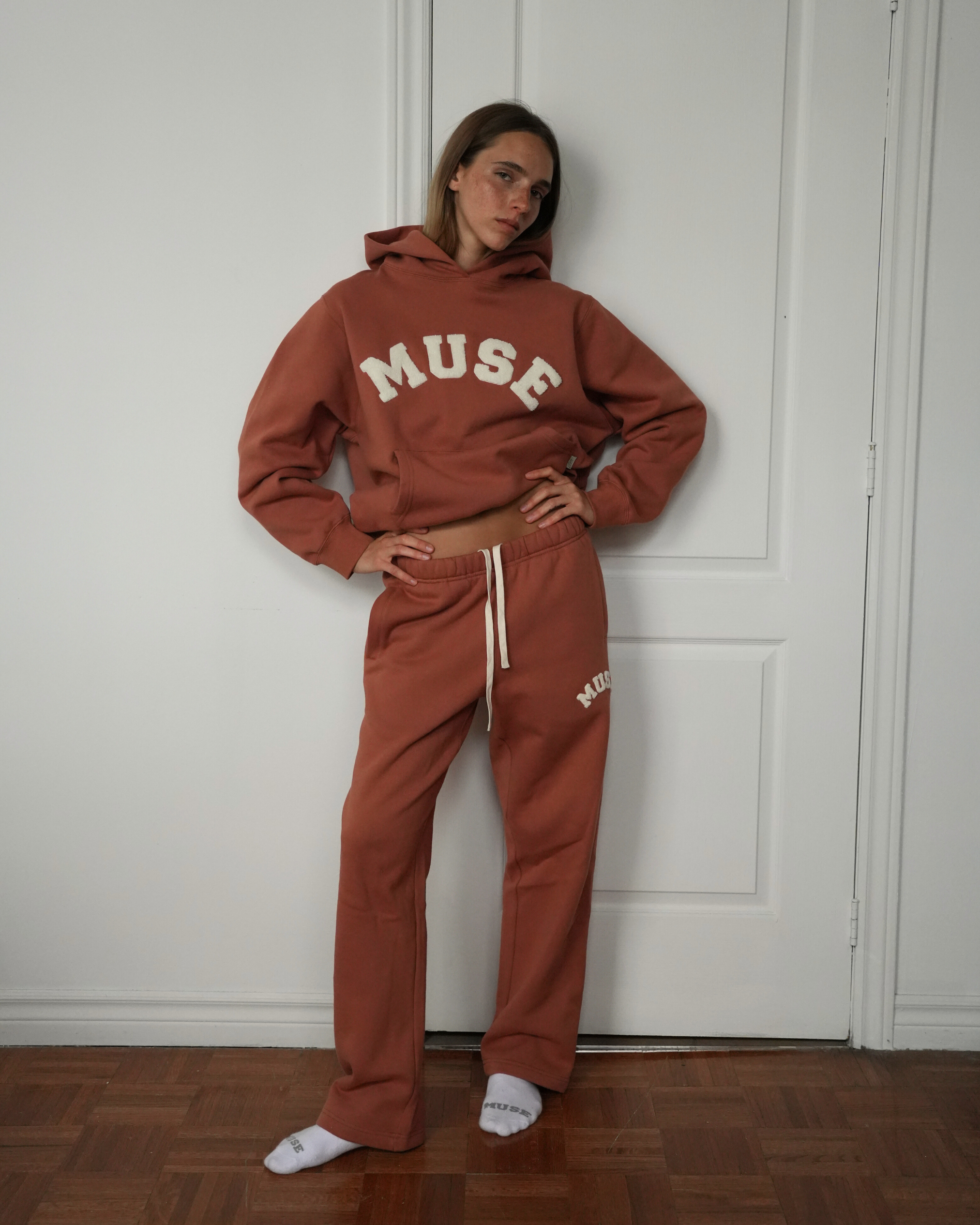 Heavyweight Chenille Hoodie - Terracotta