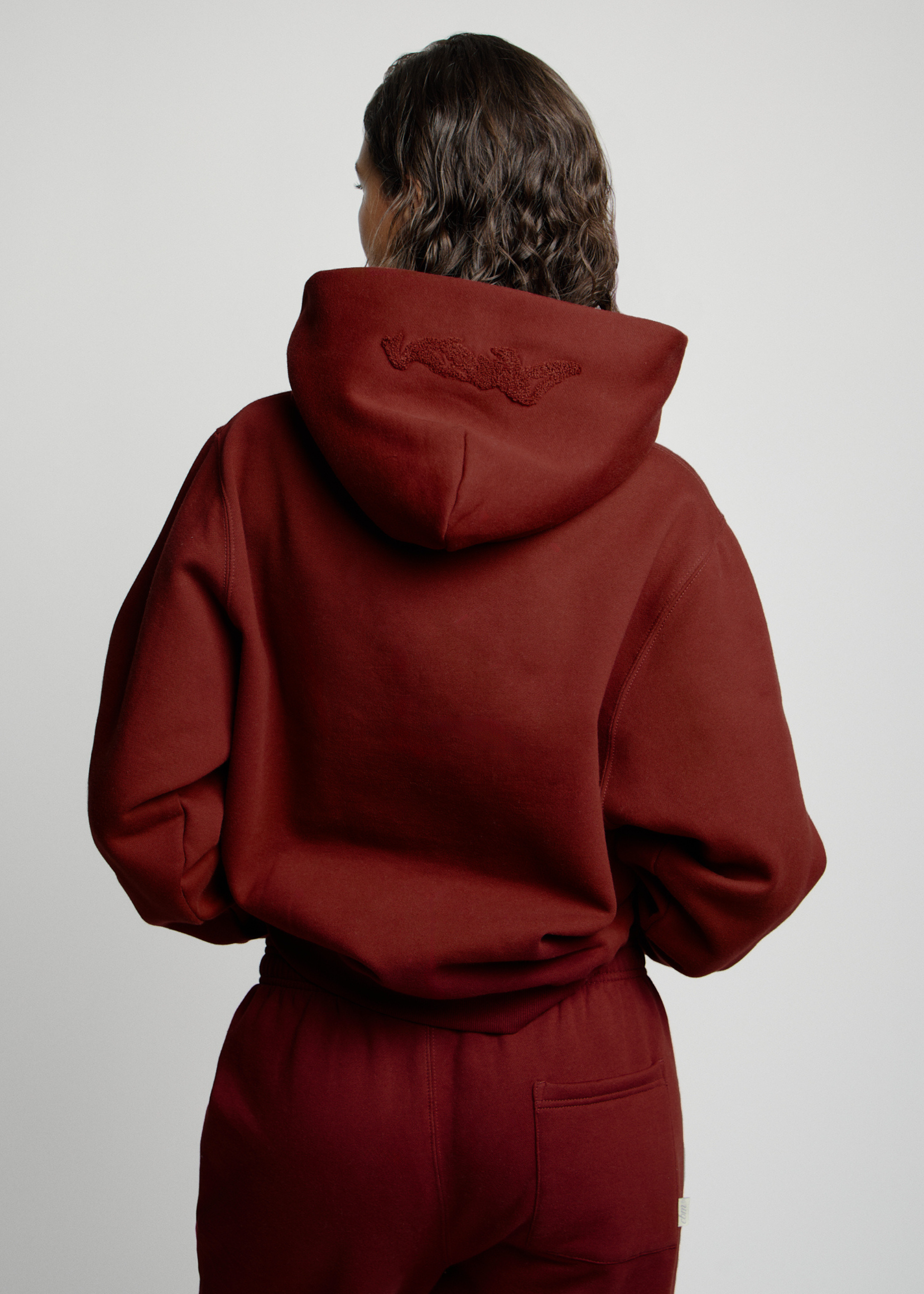 Heavyweight Chenille Hoodie - Wine