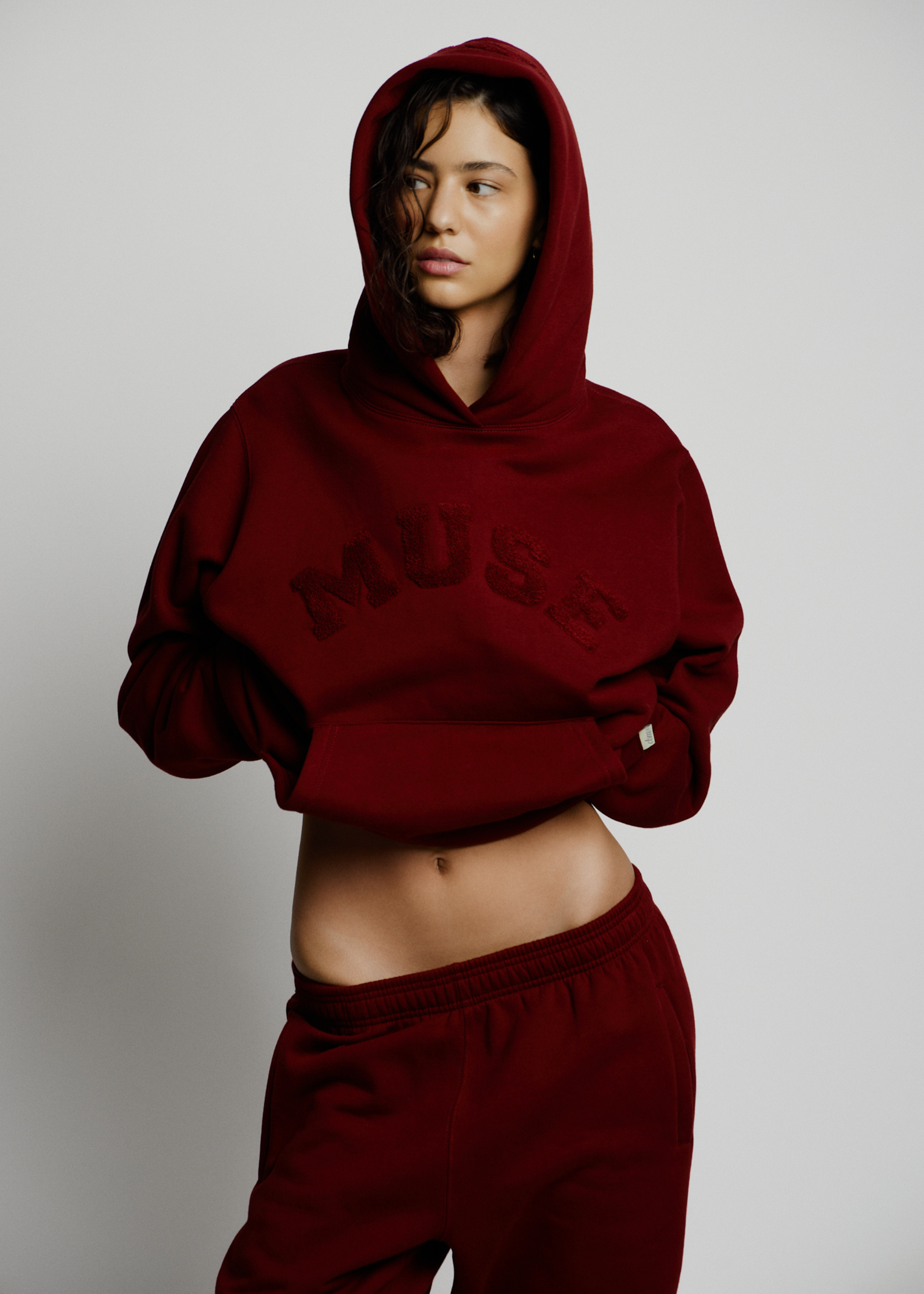 Heavyweight Chenille Hoodie Bundle - Wine