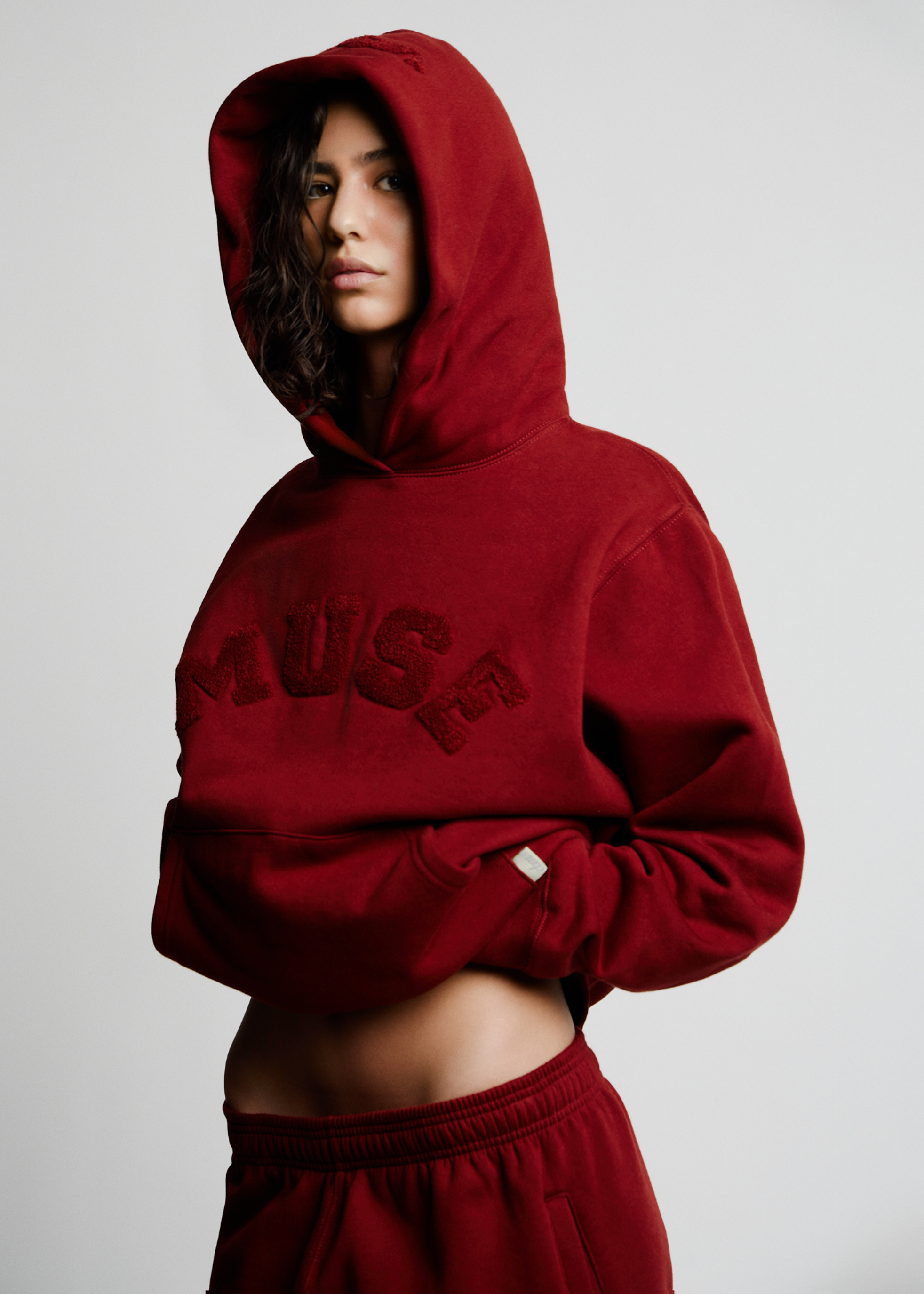 Heavyweight Chenille Hoodie - Wine