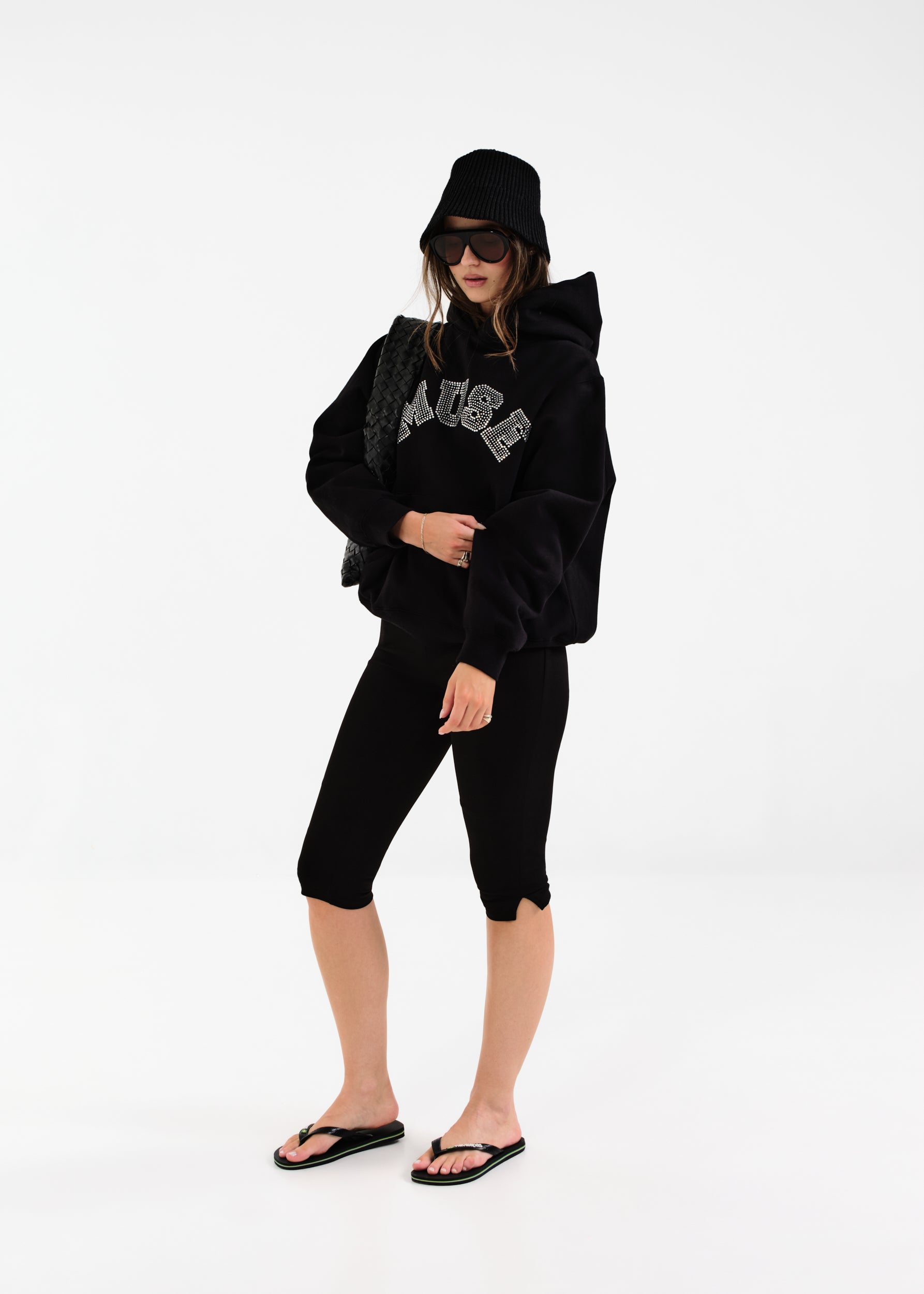 Heavyweight Diamond Hoodie - Black