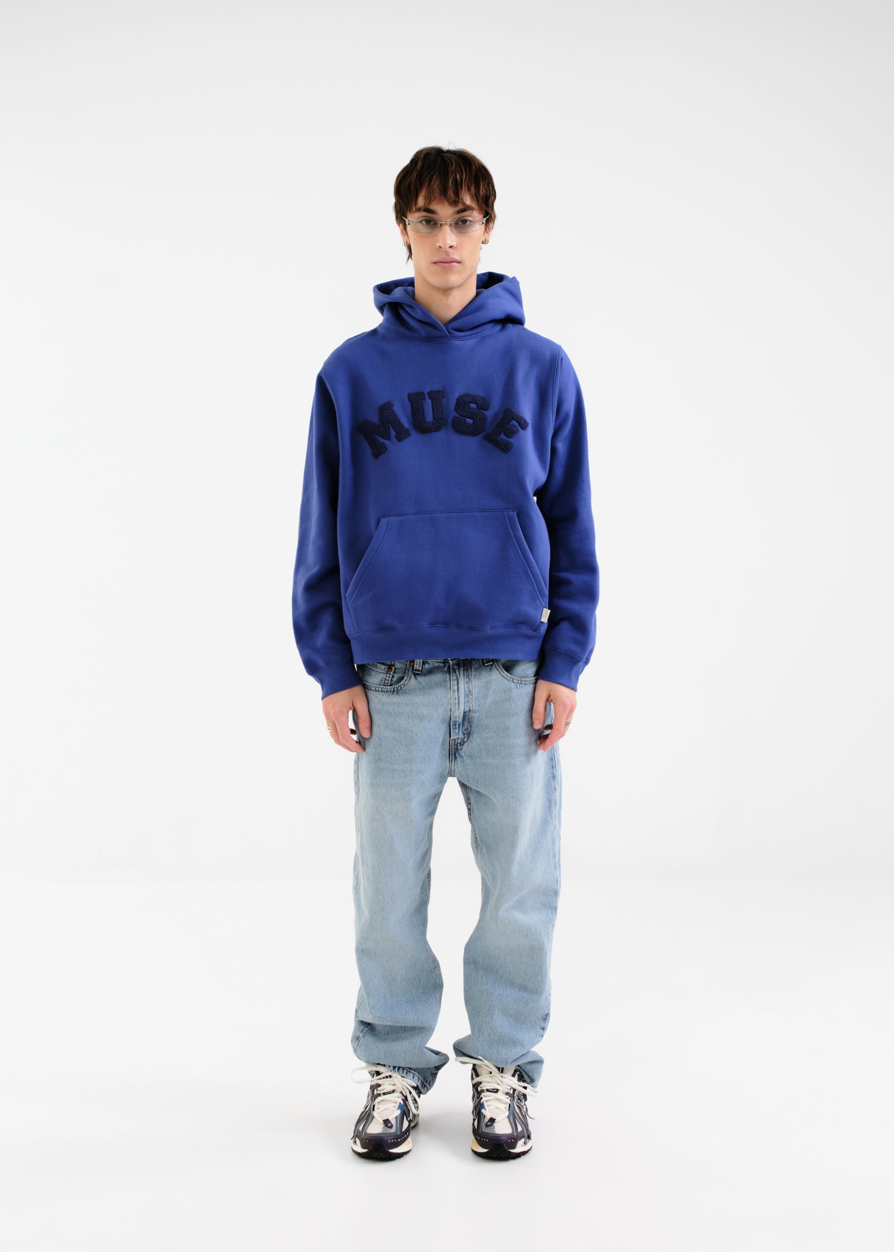 Heavyweight Chenille Hoodie - Blueberry