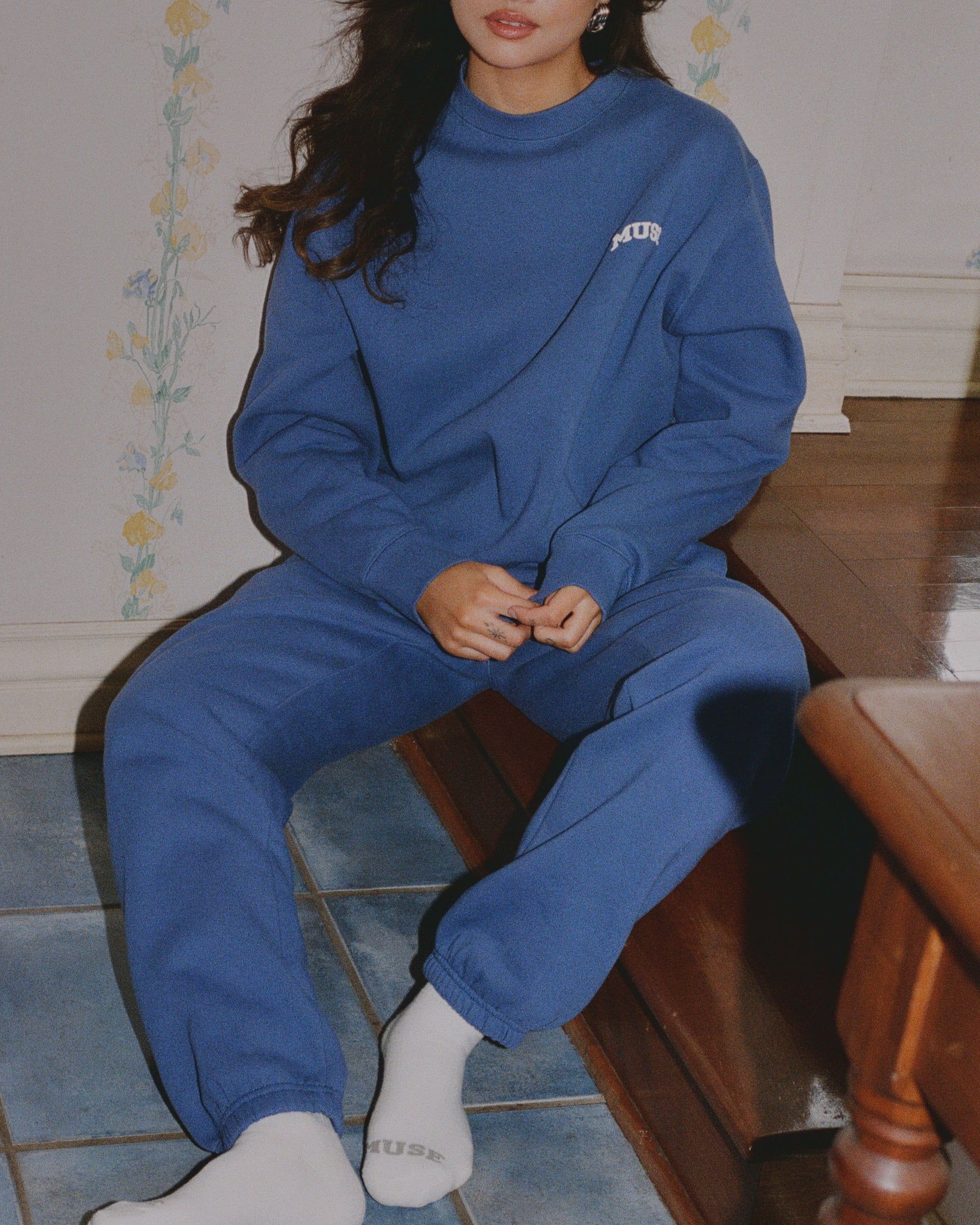 Heavyweight Joggers -Blueberry