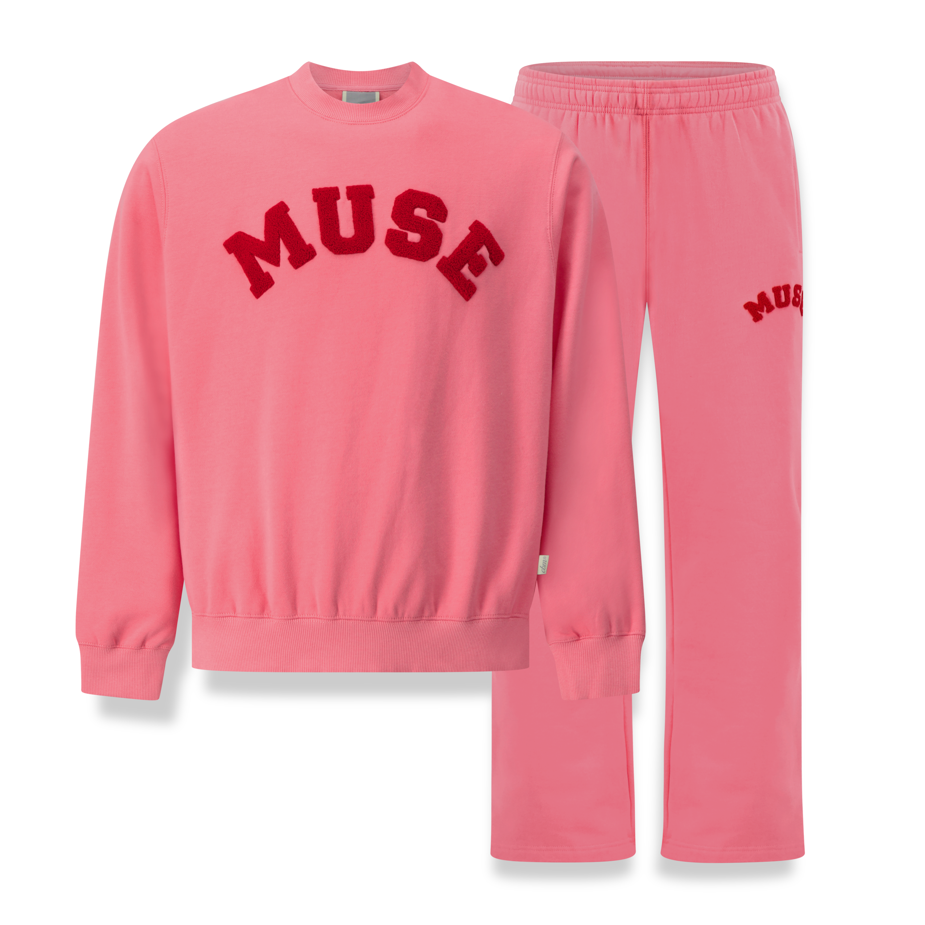 Heavyweight Chenille Sweatshirt Set - Blush