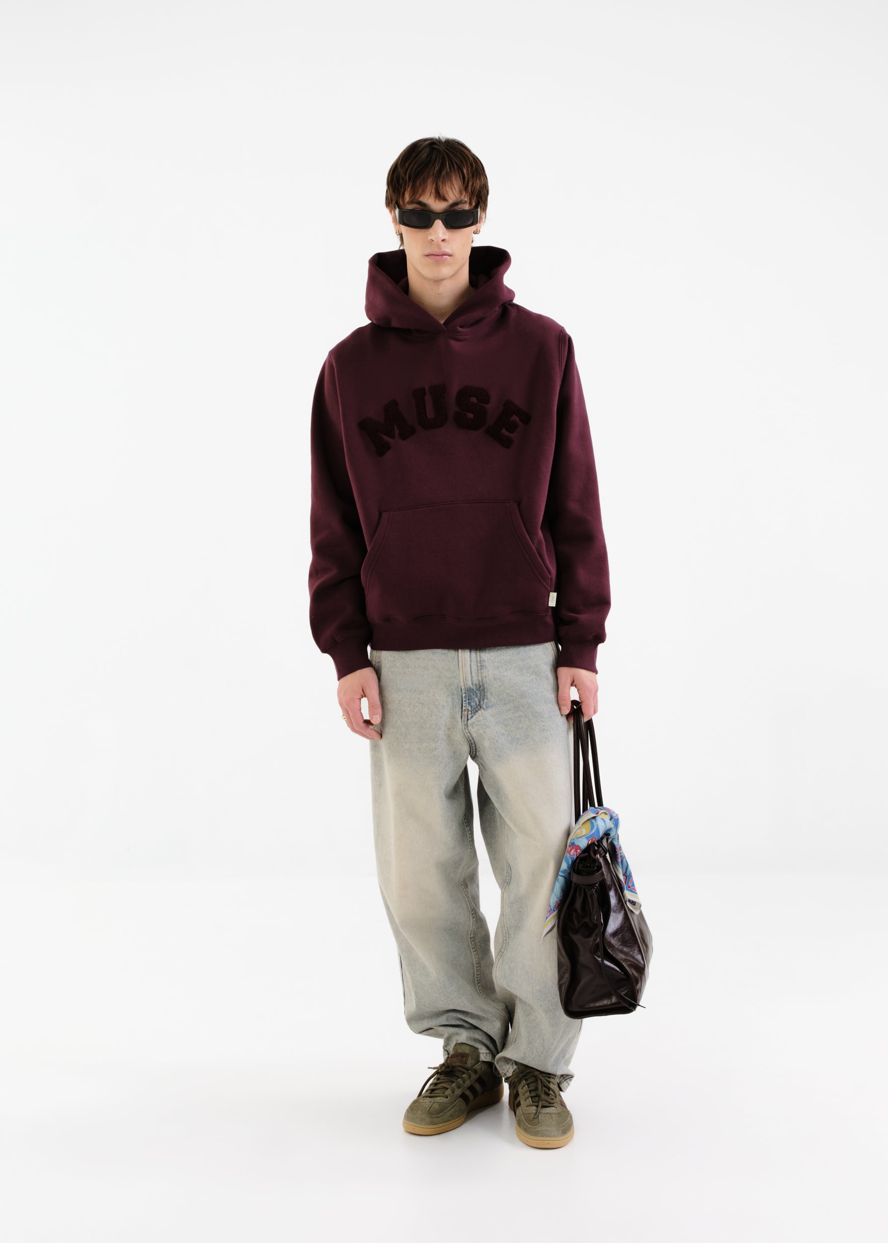 Heavyweight Chenille Hoodie - Plum