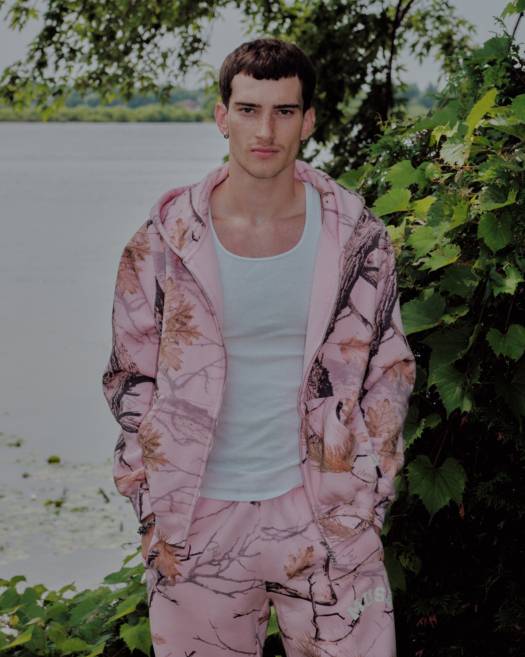 Heavyweight Camo Zip Up Set - Mirage