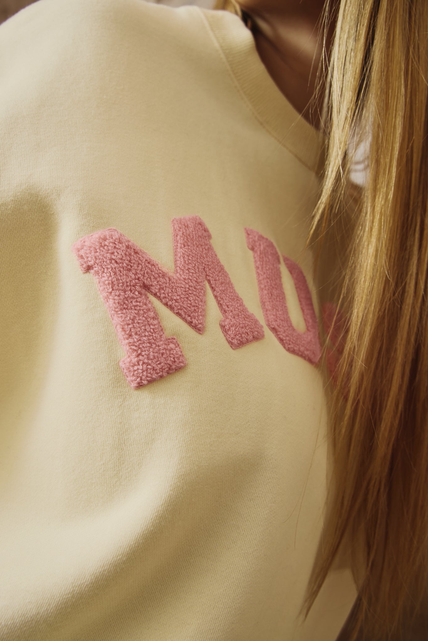 Heavyweight Chenille Sweatshirt - Porcelain