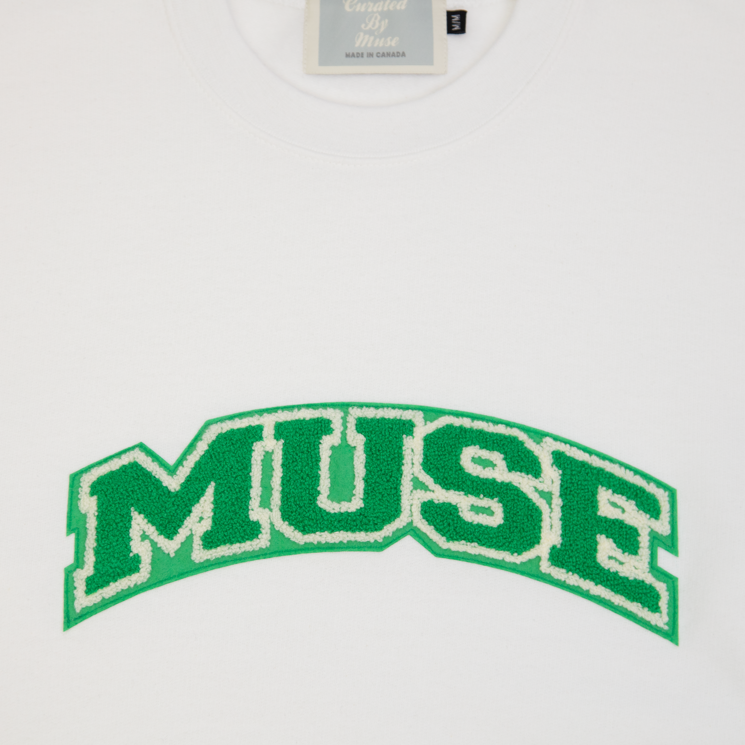 OG Chenille White Sweatshirt - Irish