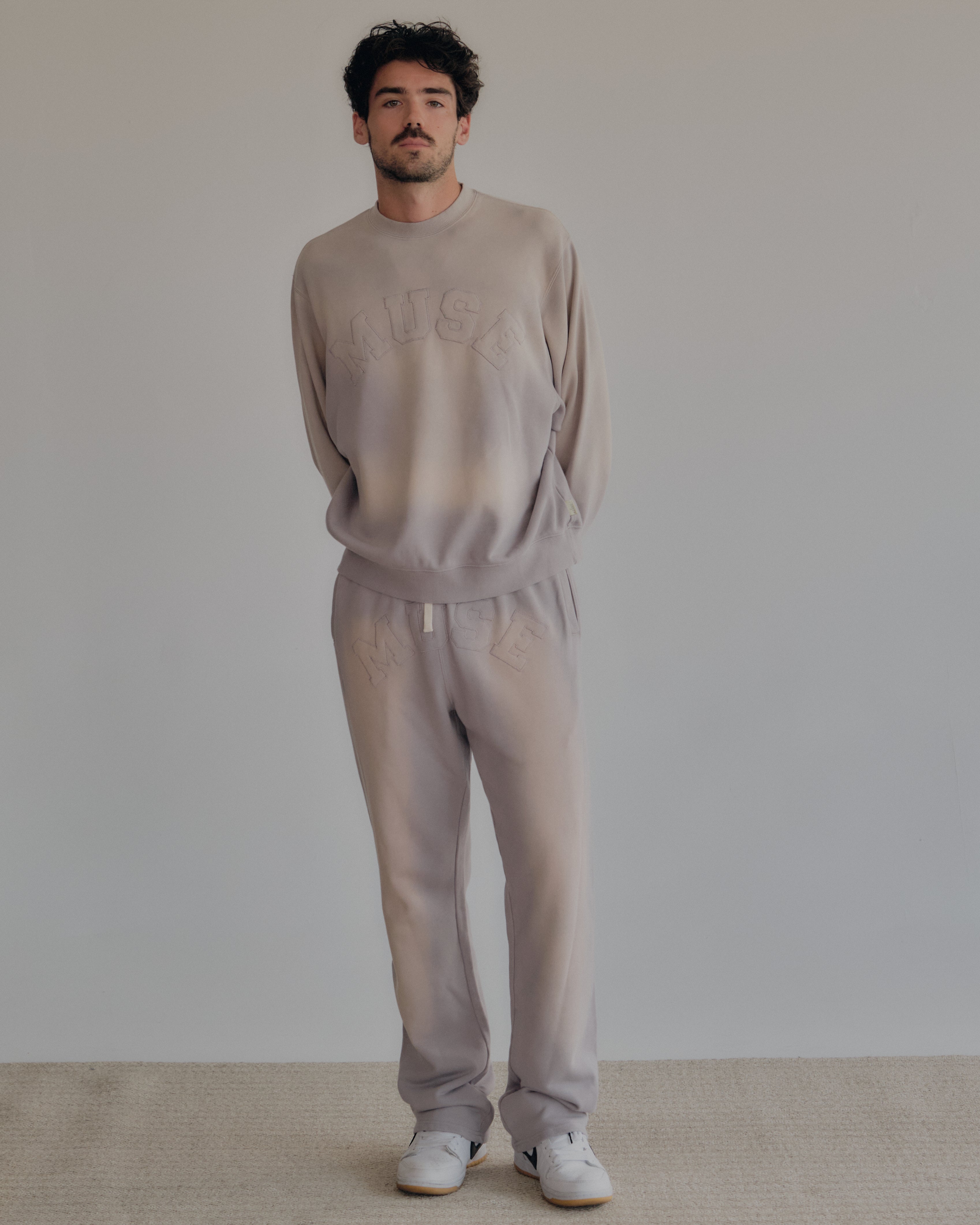 French Terry Pants - Marble
