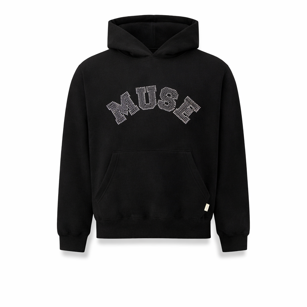 Heavyweight Diamond Hoodie - Black