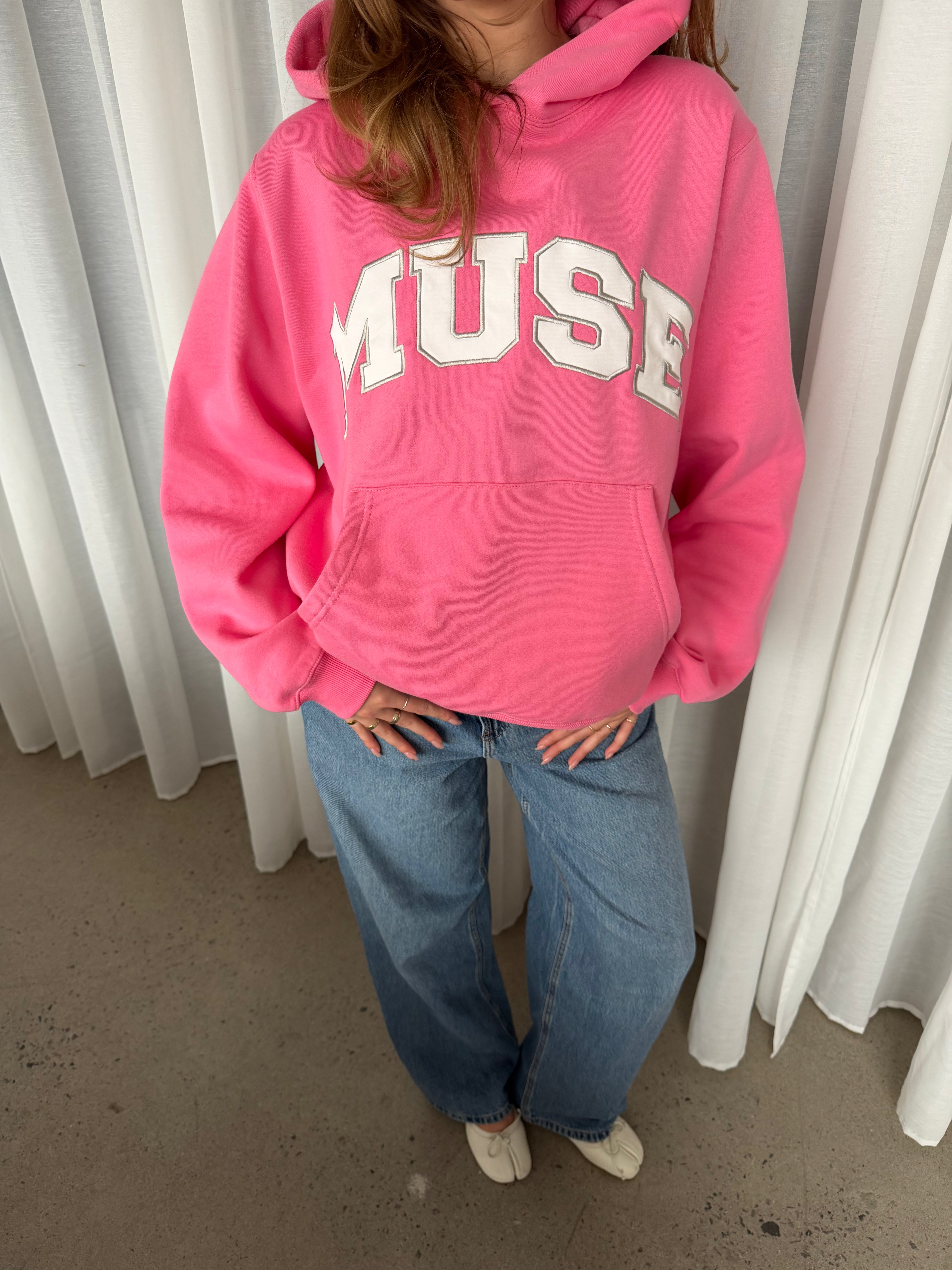 Heavyweight Scholar Hoodie - Pink