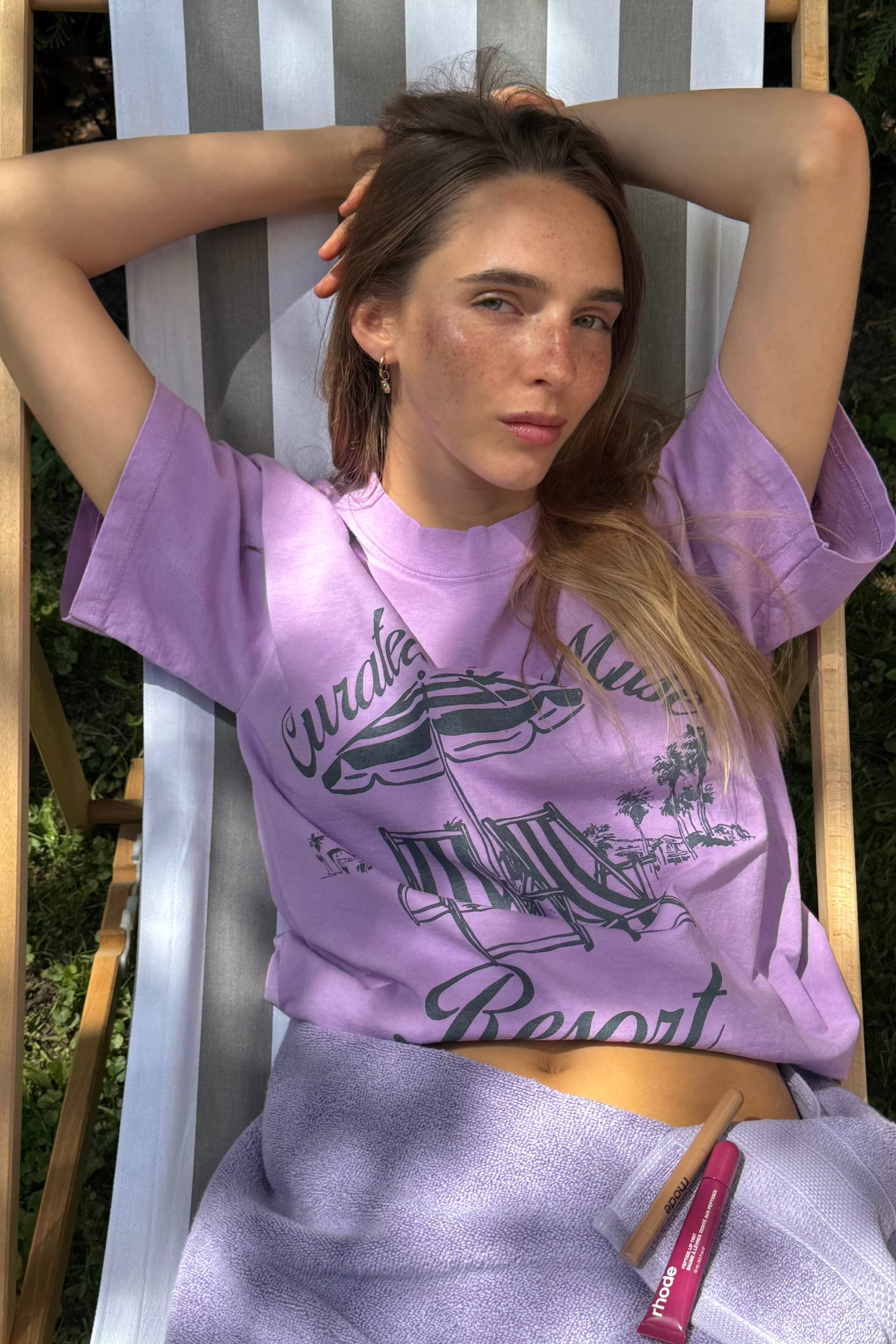 Resort T-shirt - Violet hour