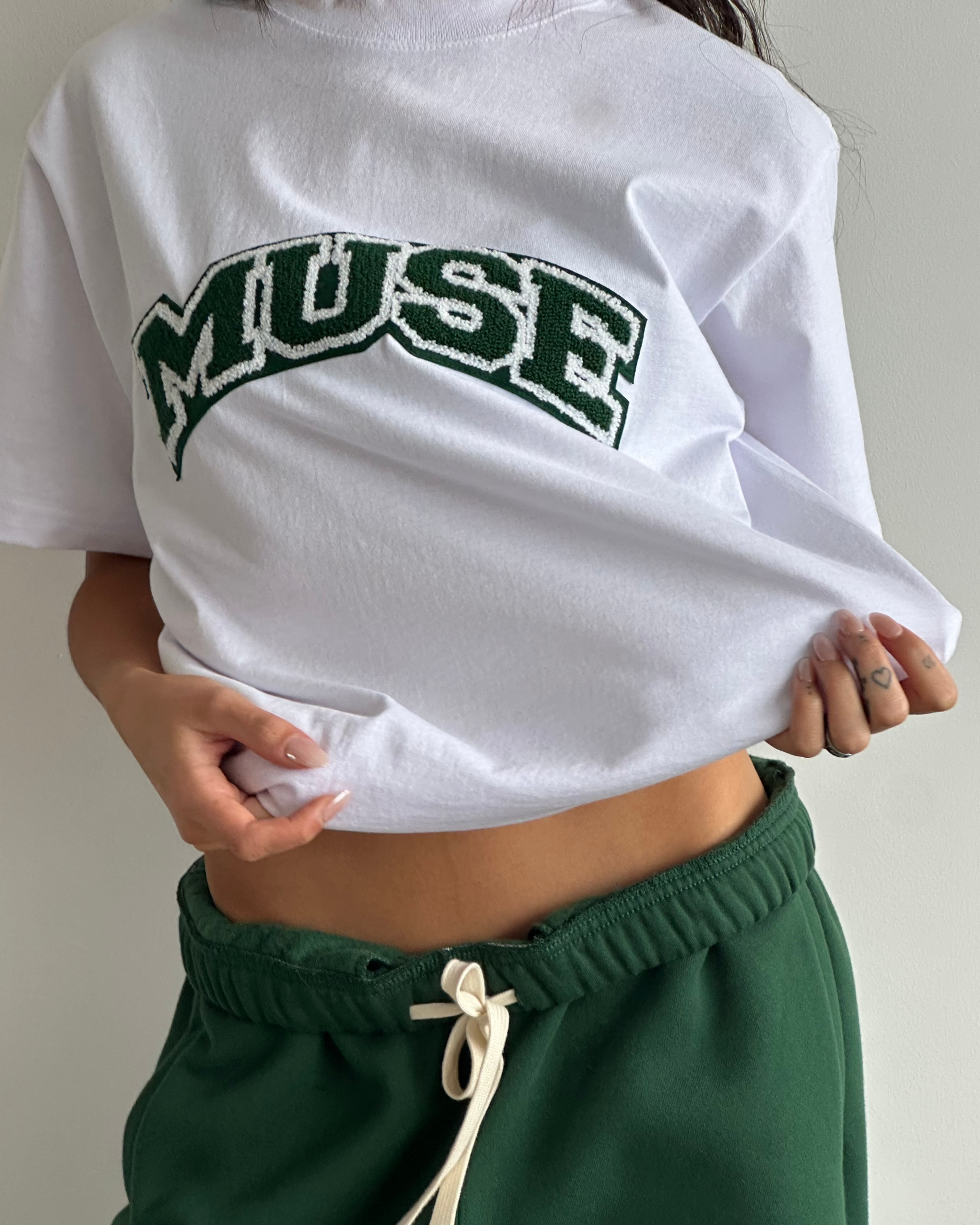 Cotton Chenille T-shirt - Courtside