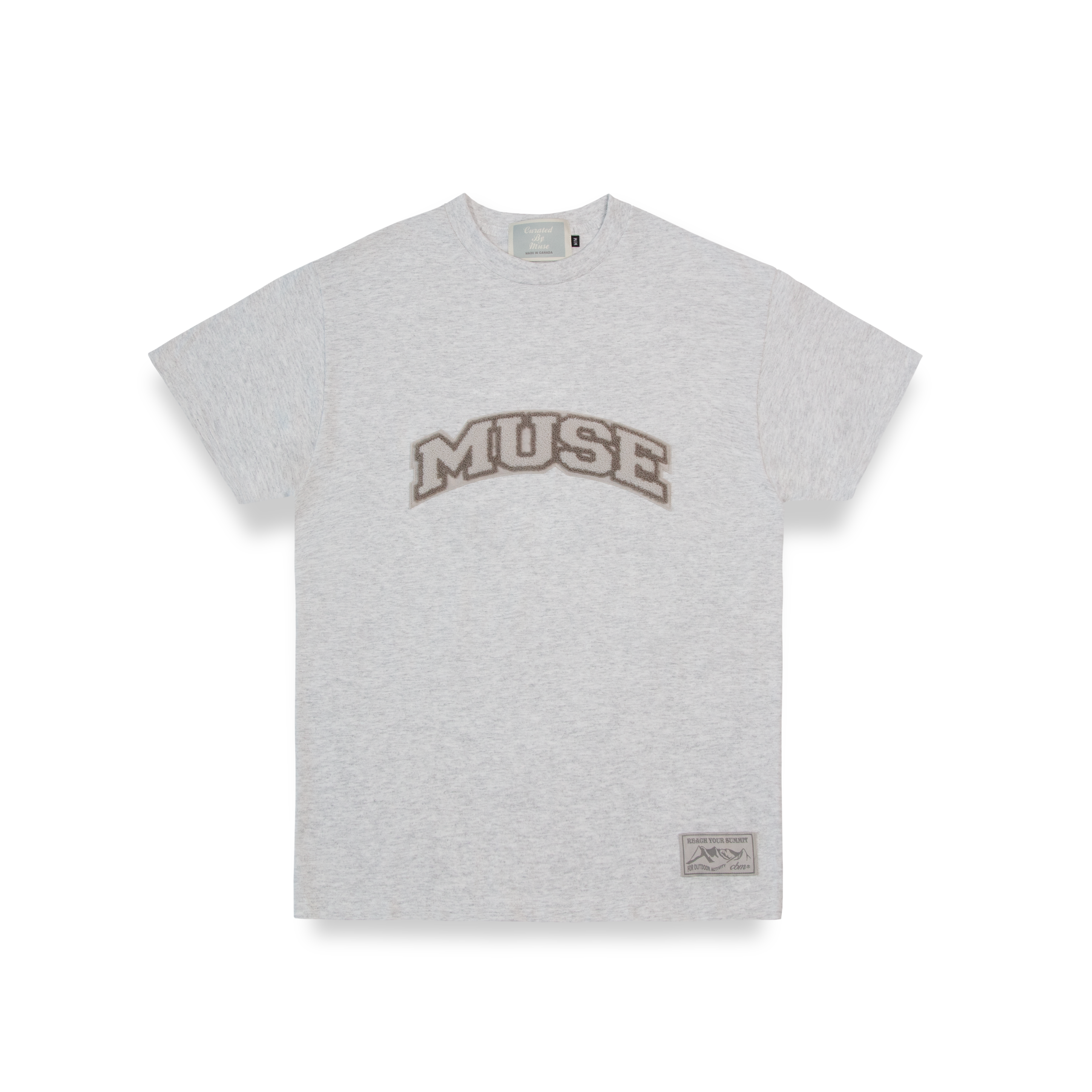 OG Chenille Ash Grey T-shirt - Macadamia