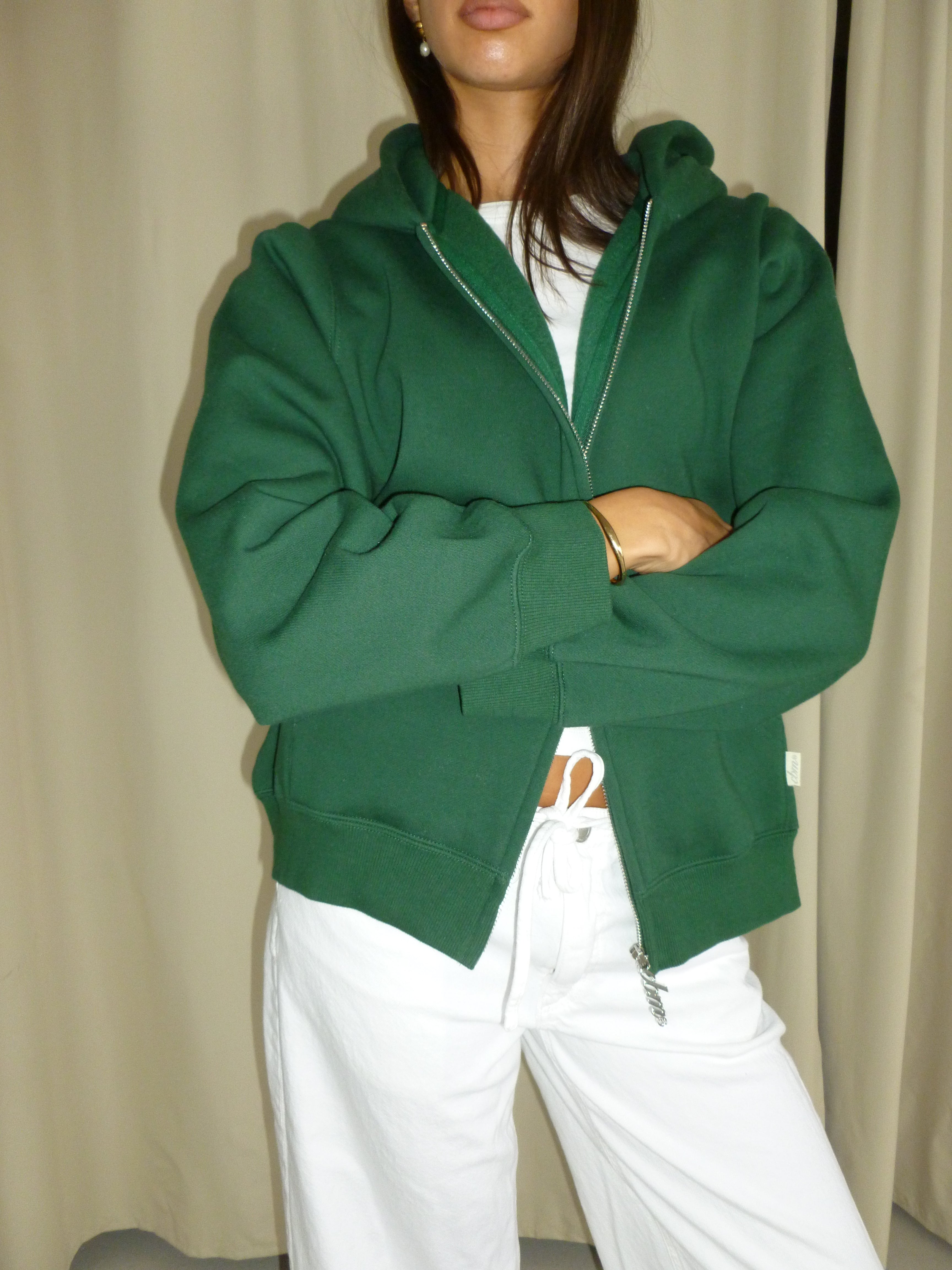 Heavyweight Zip Up - Kelly Green