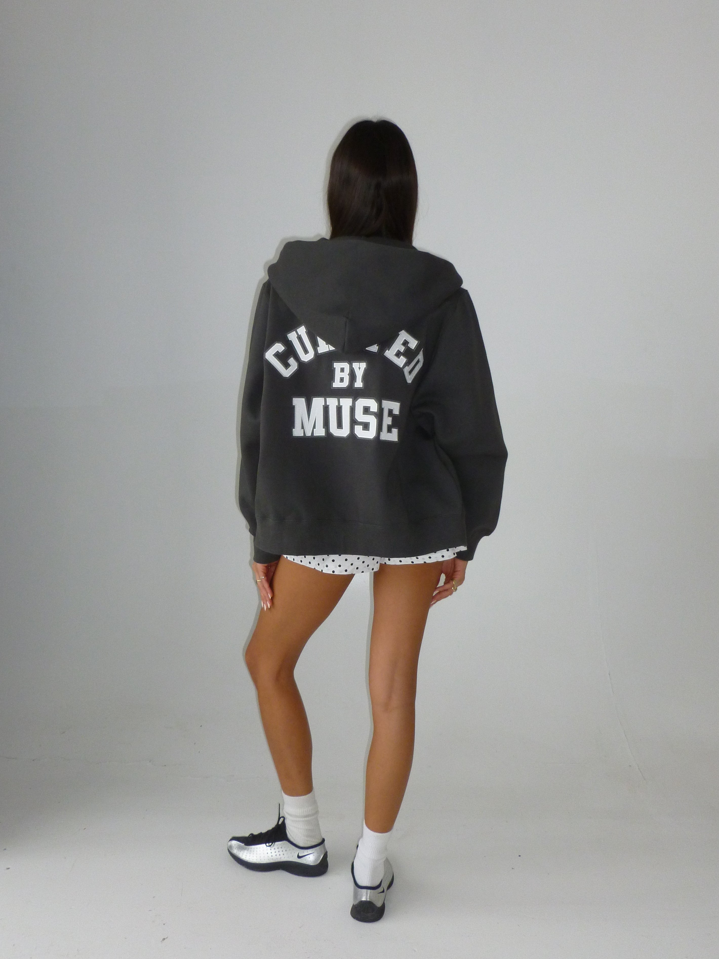 Heavyweight Zip Up - Charcoal