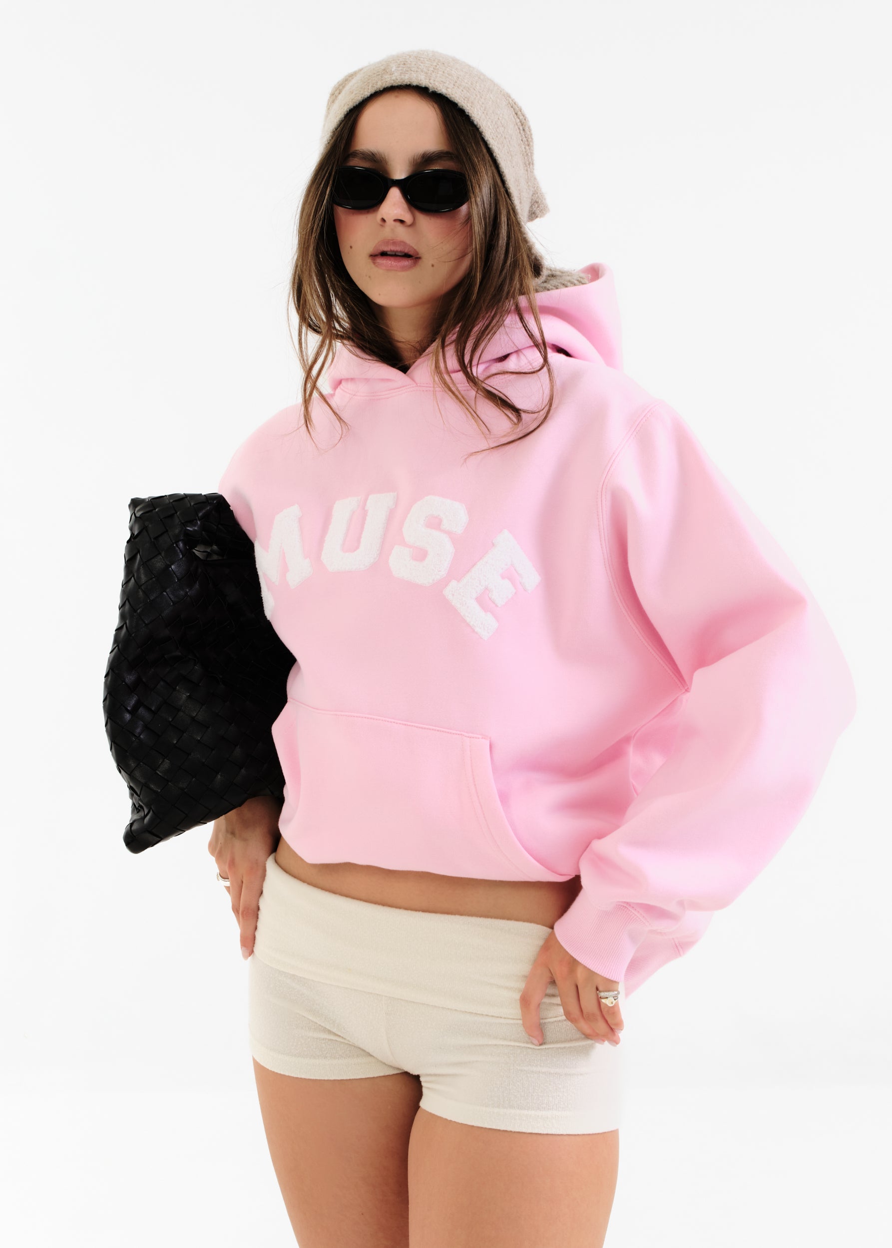 Heavyweight Chenille Hoodie - Petal – CURATED BY MUSE