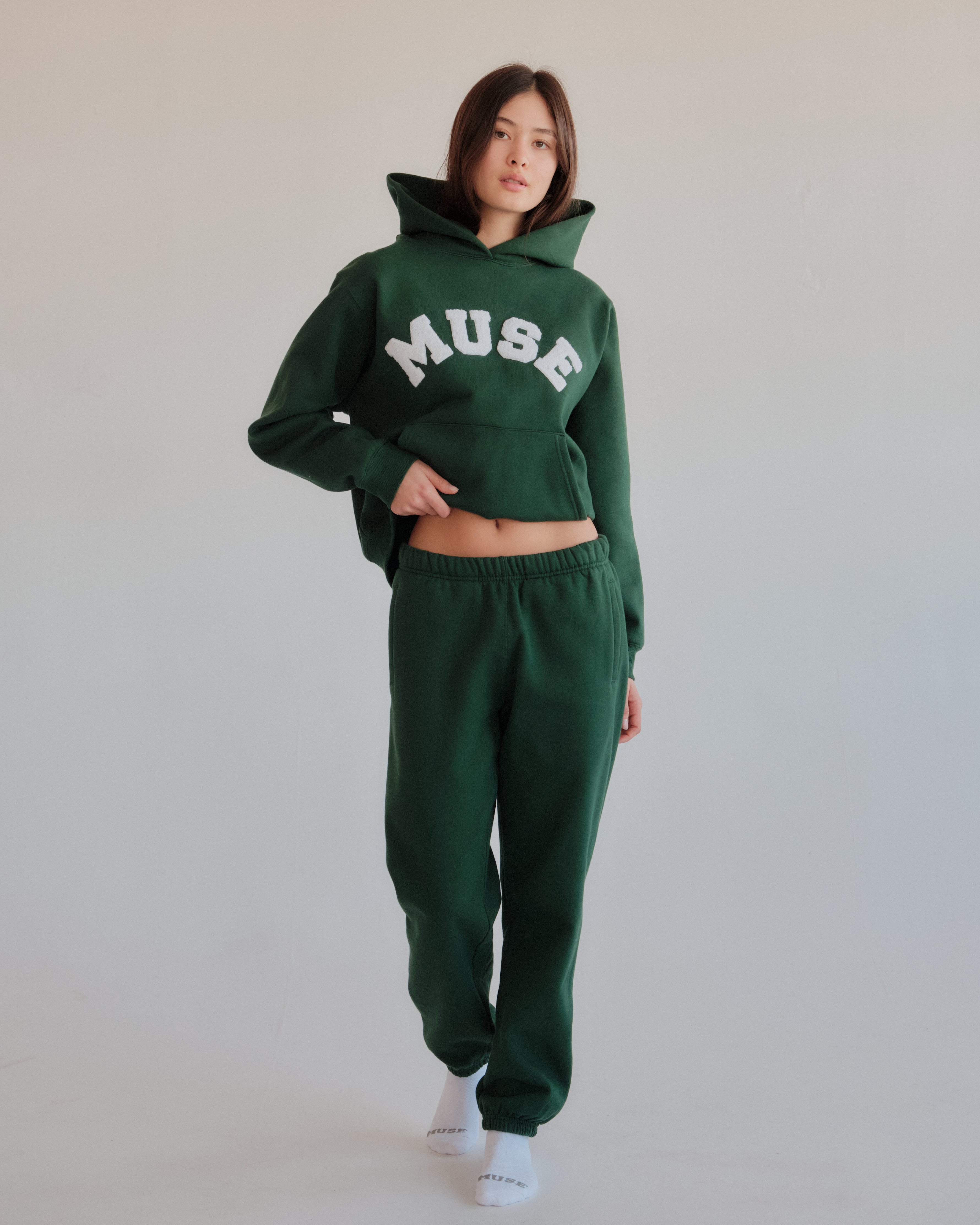 Heavyweight Joggers - Green Pine