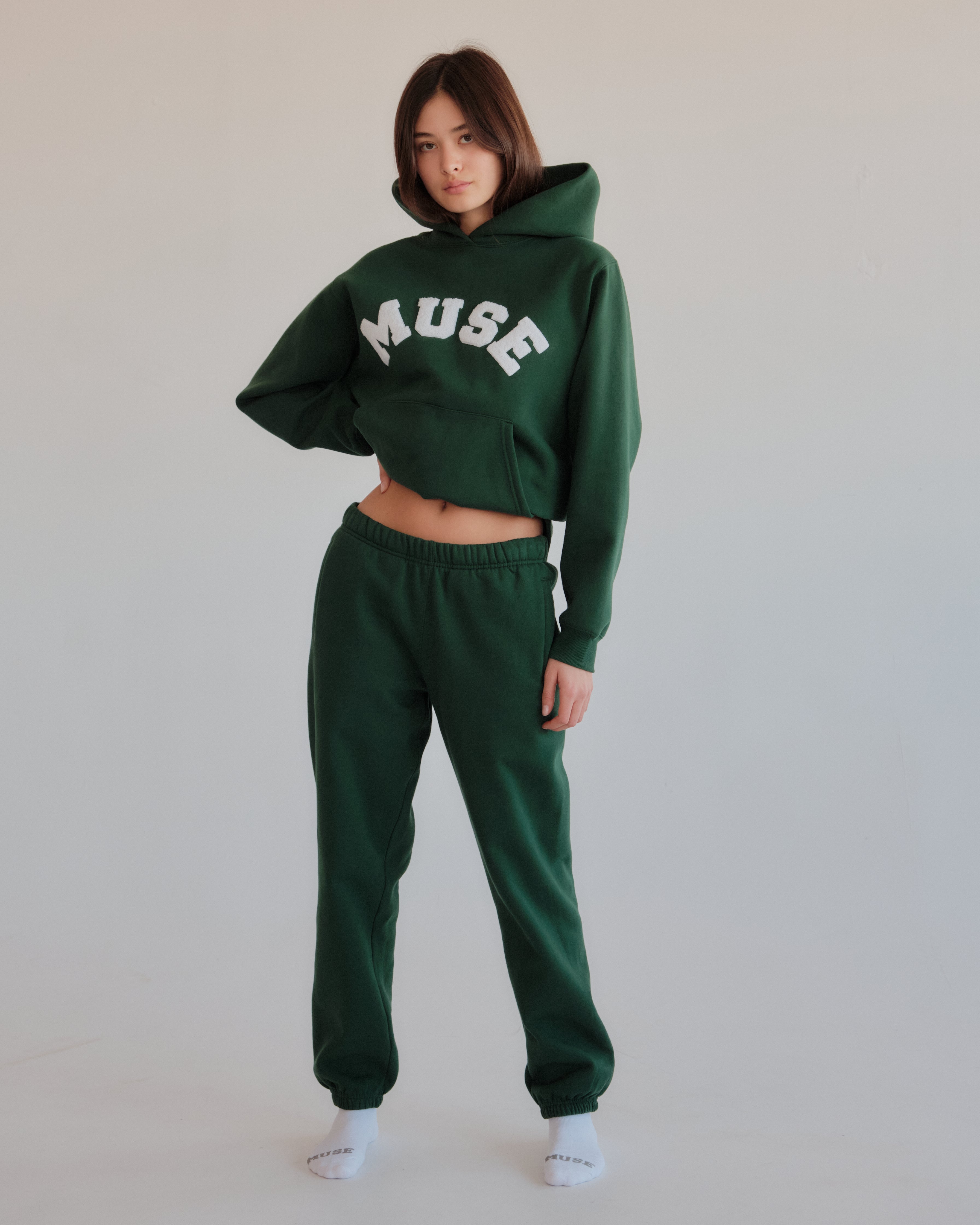 Heavyweight Joggers - Green Pine
