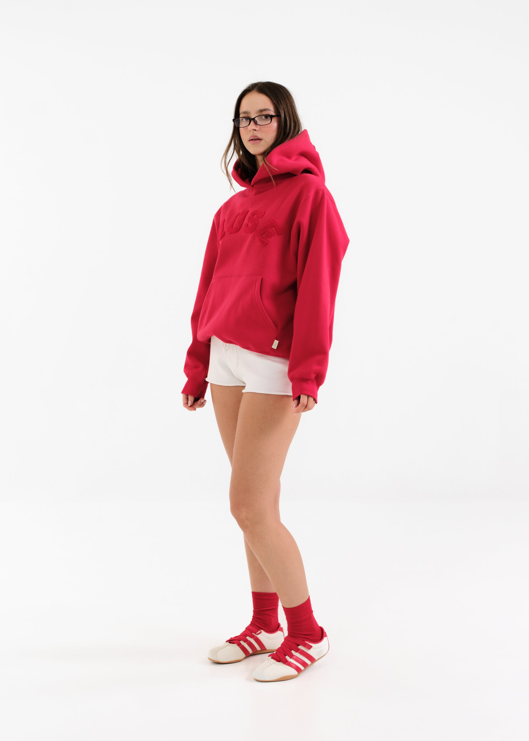 Heavyweight Chenille Hoodie - Strawberry Glaze