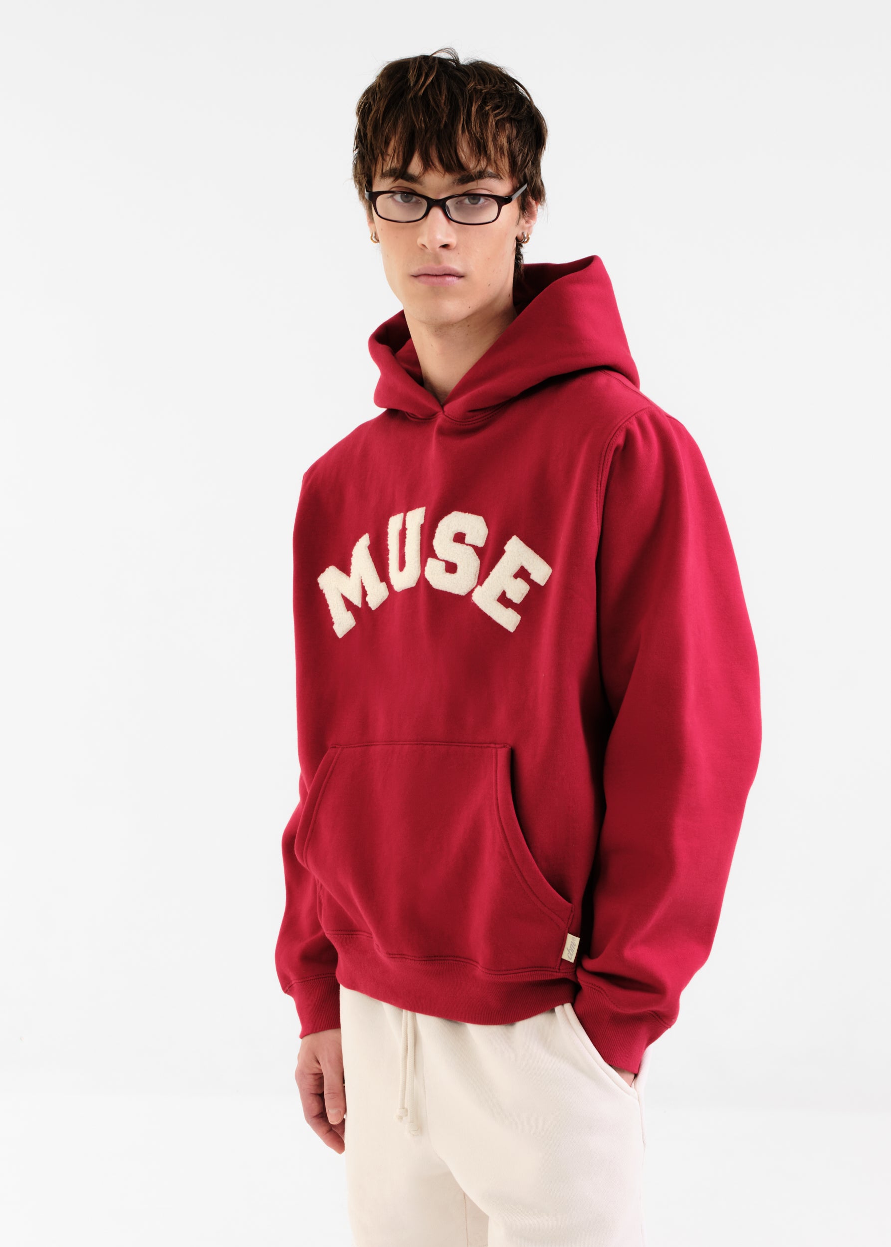 Heavyweight Chenille Hoodie - Ivy Red