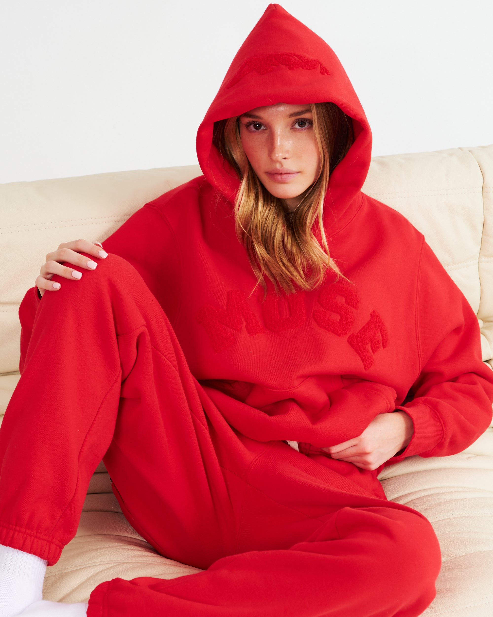 Heavyweight Chenille Hoodie - Strawberry Glaze