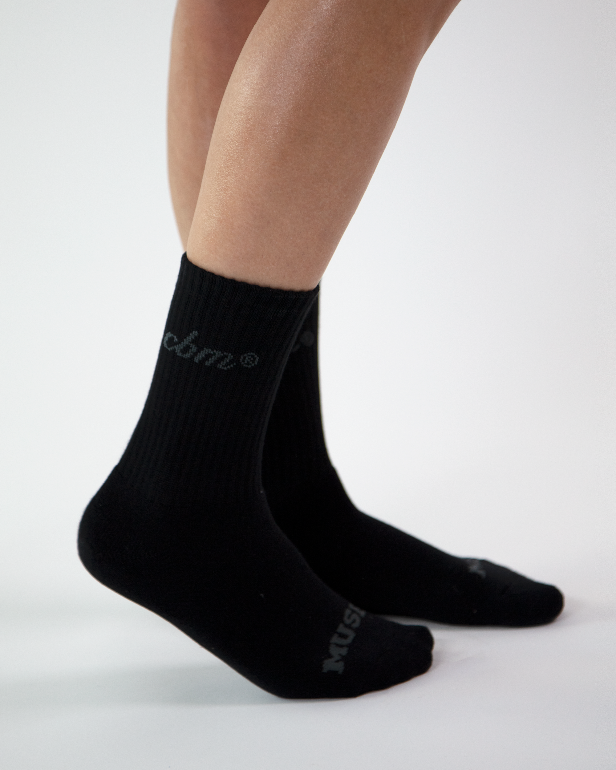 Crew socks 6" - Black Pack (2)