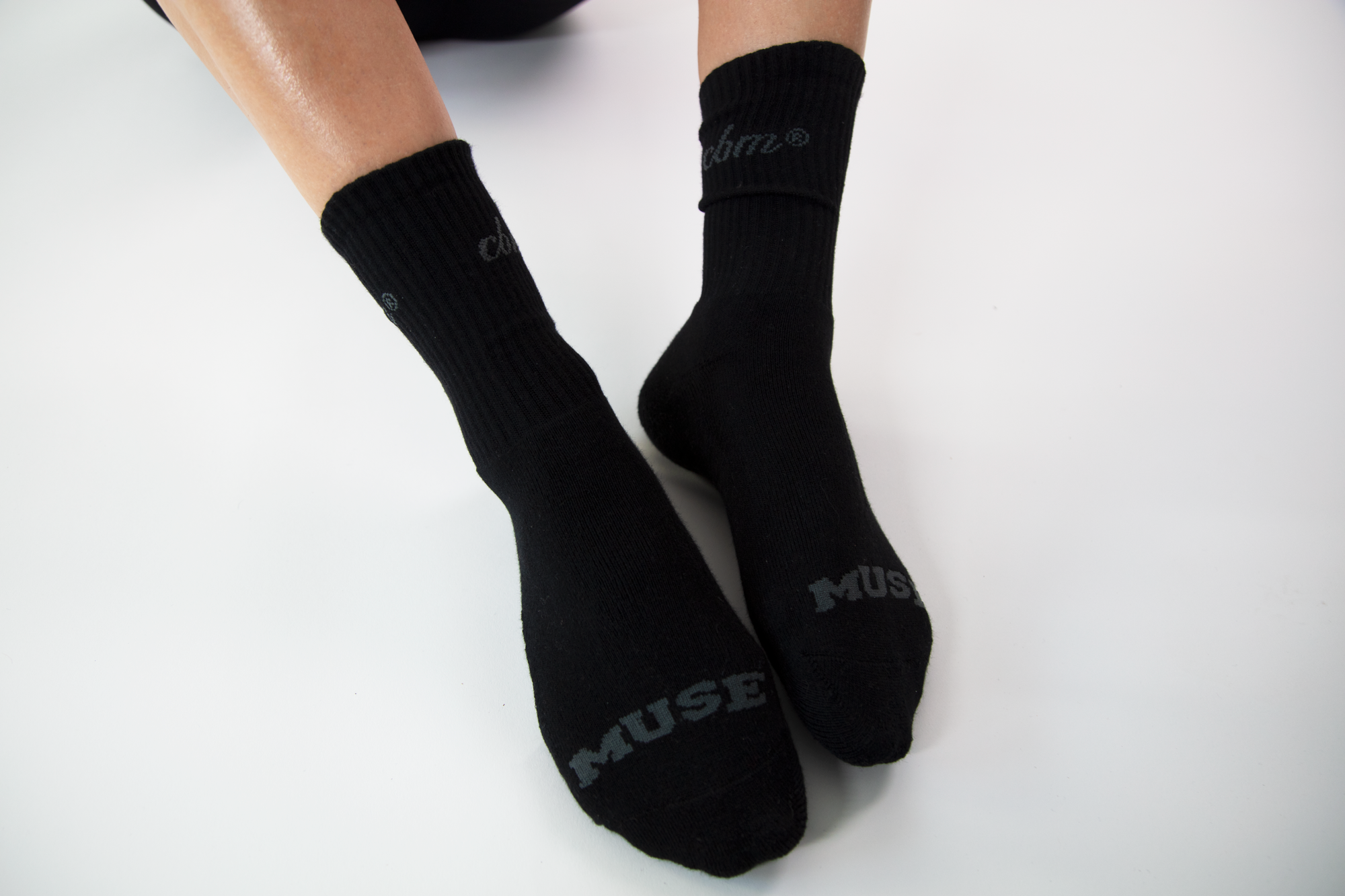 Crew socks 6" - Black Pack (2)