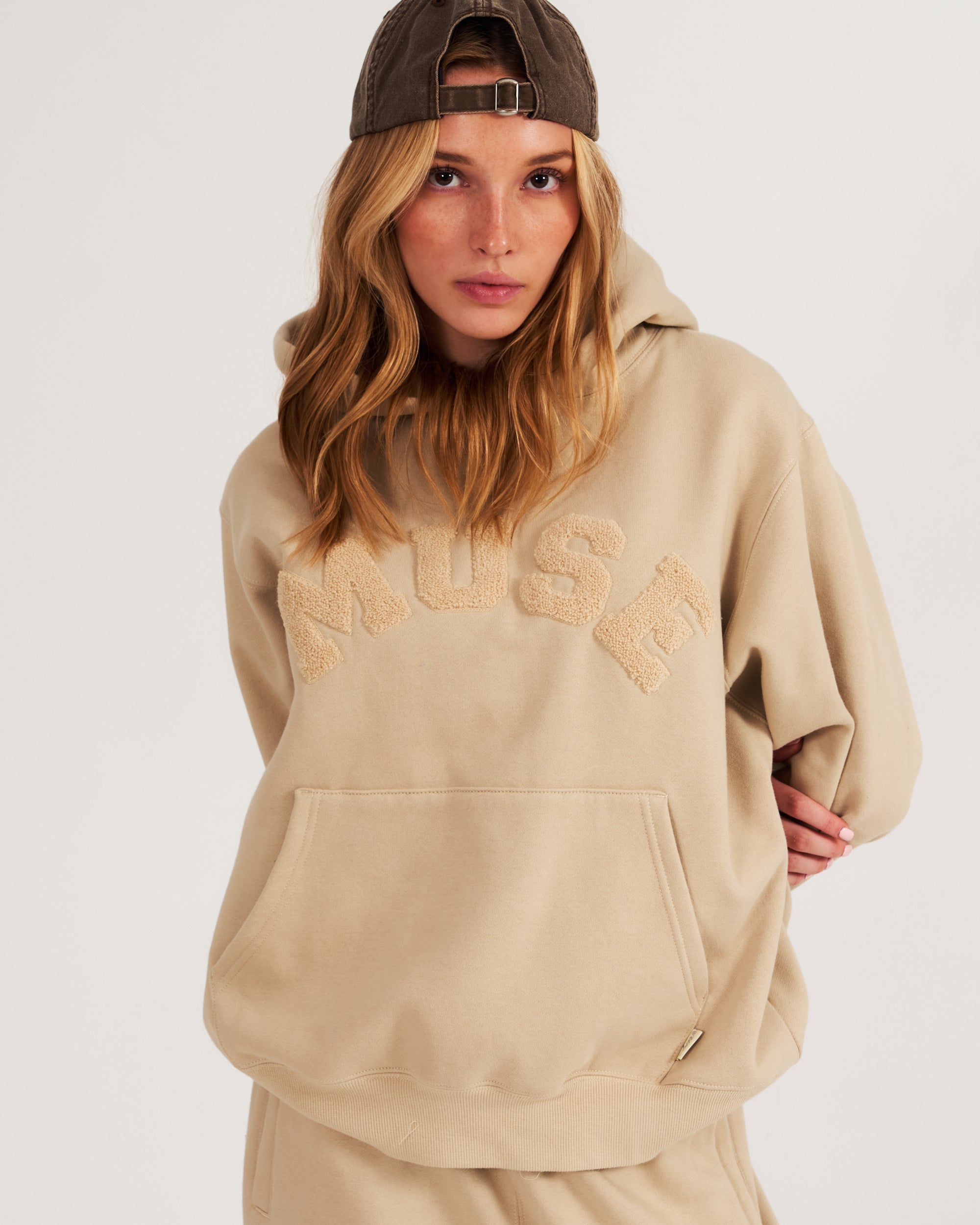 Heavyweight Chenille Hoodie - Wheat