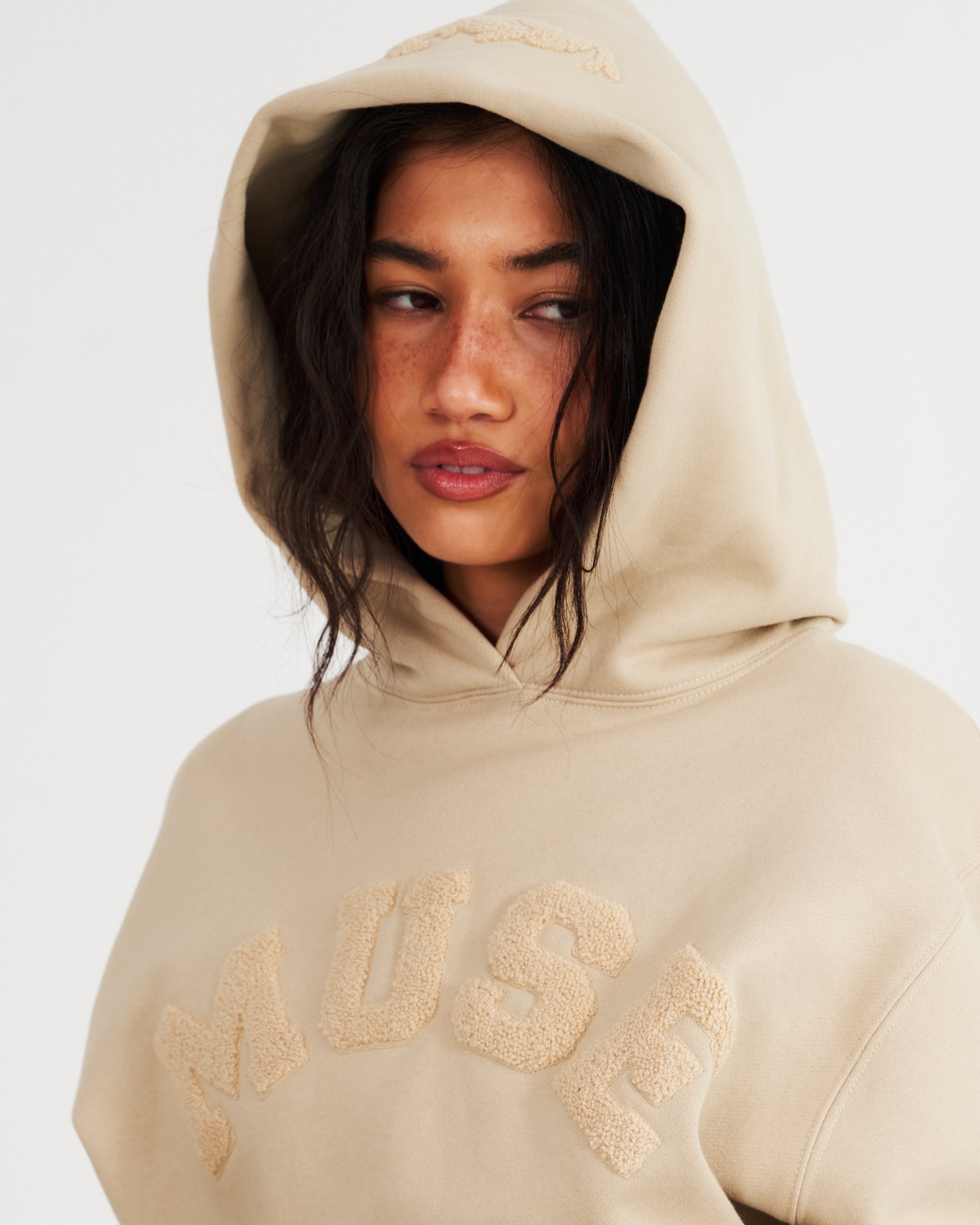 Heavyweight Chenille Hoodie - Wheat