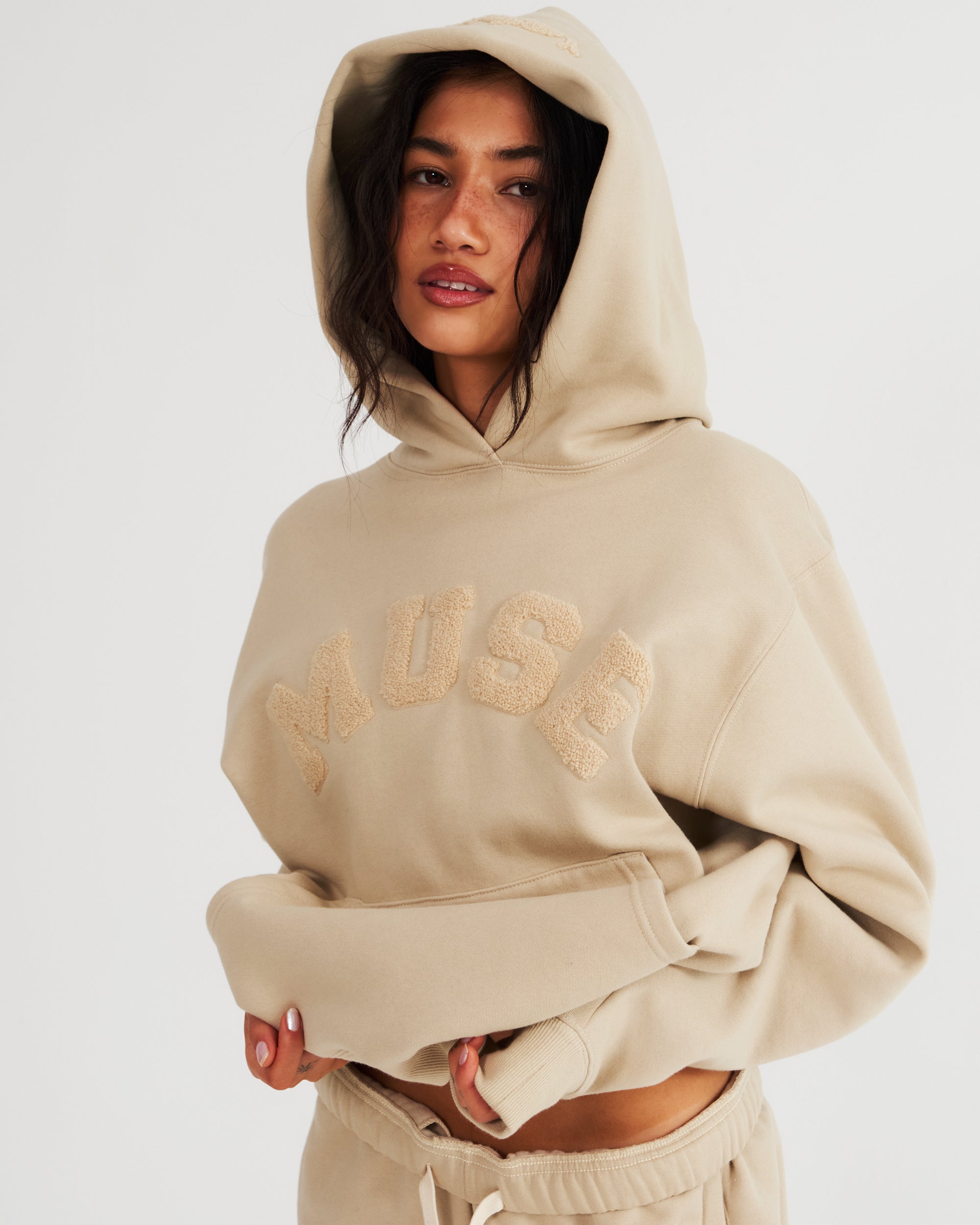Heavyweight Chenille Hoodie - Wheat