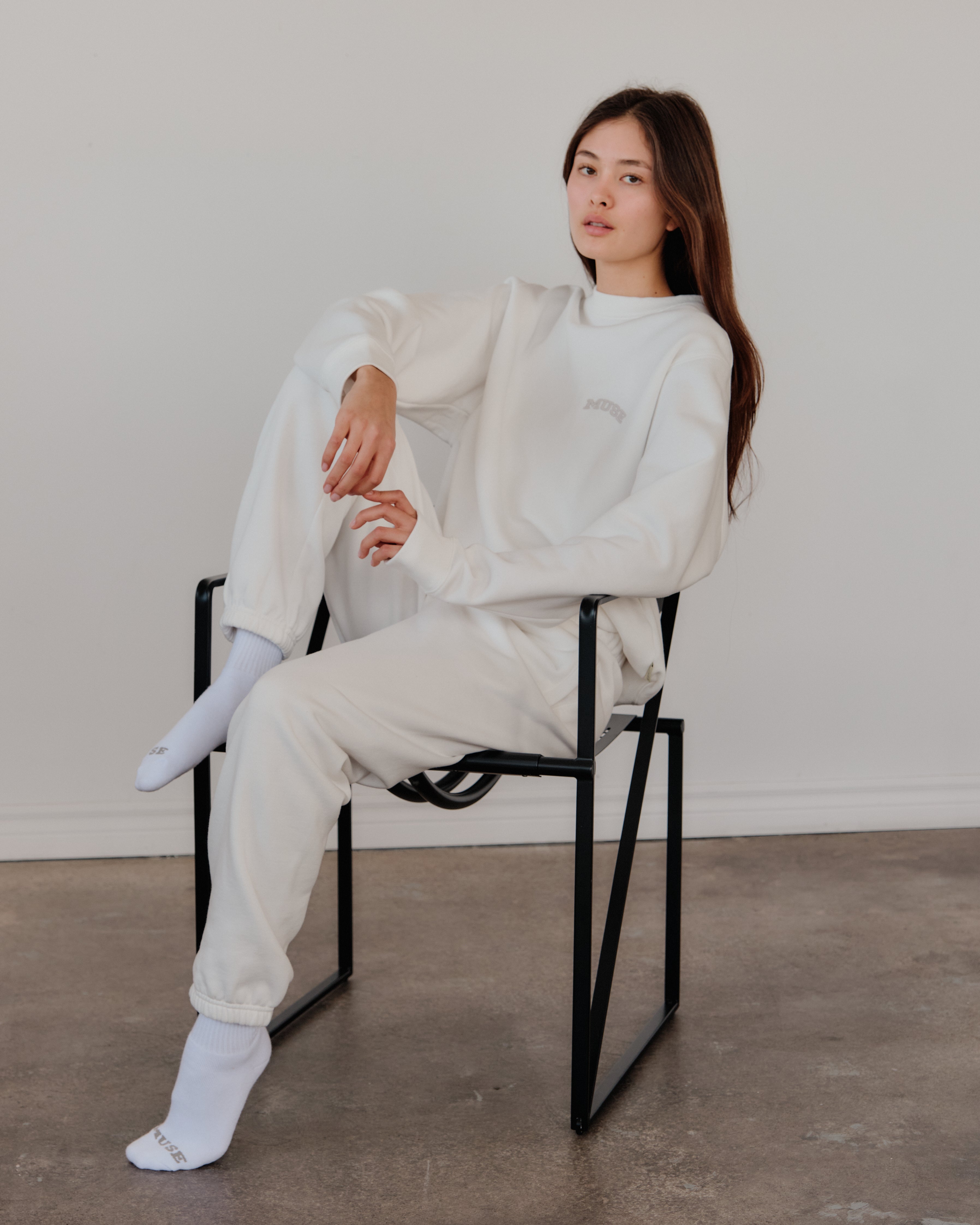 Heavyweight Sweatshirt - White Lily