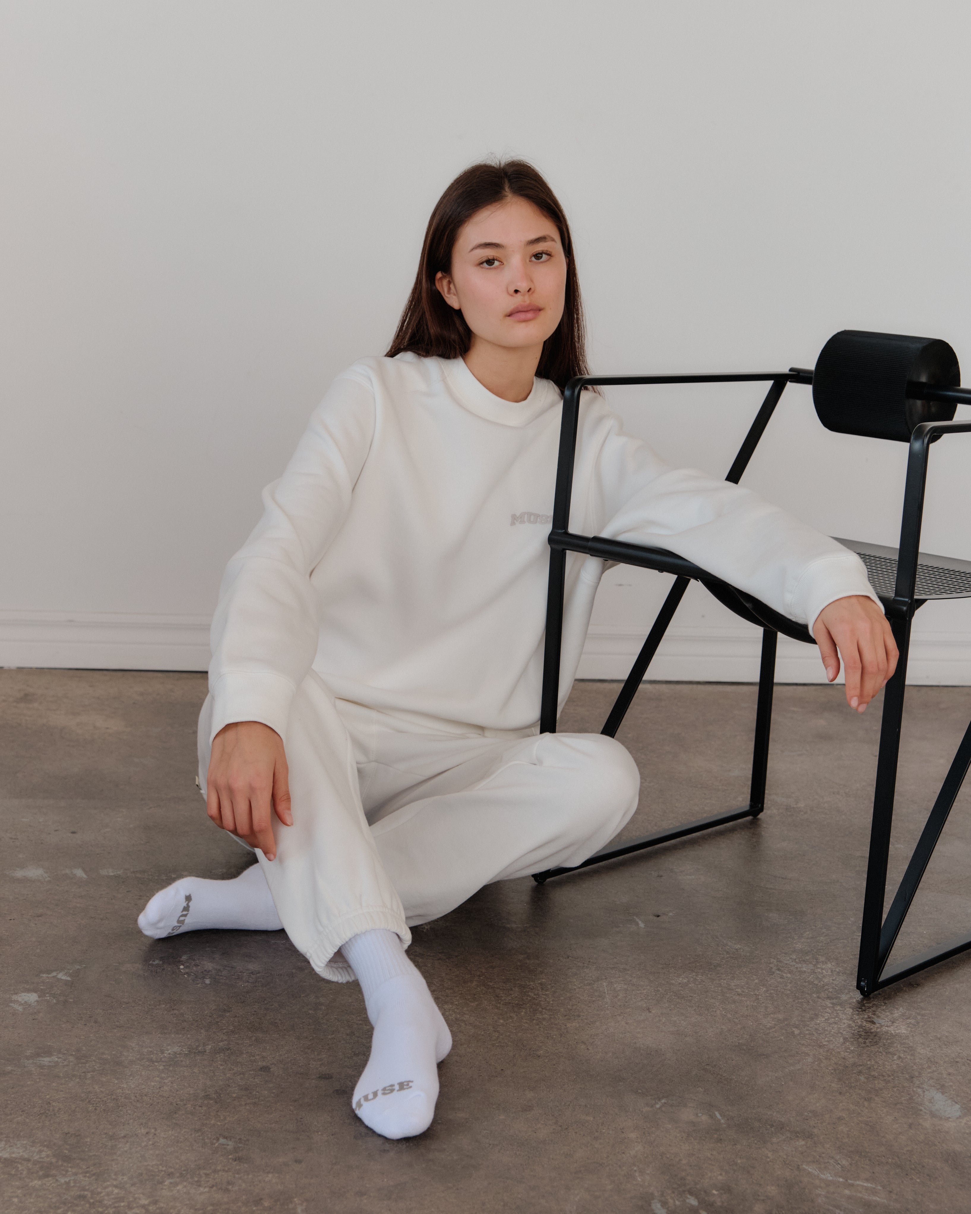 Heavyweight Sweatshirt - White Lily