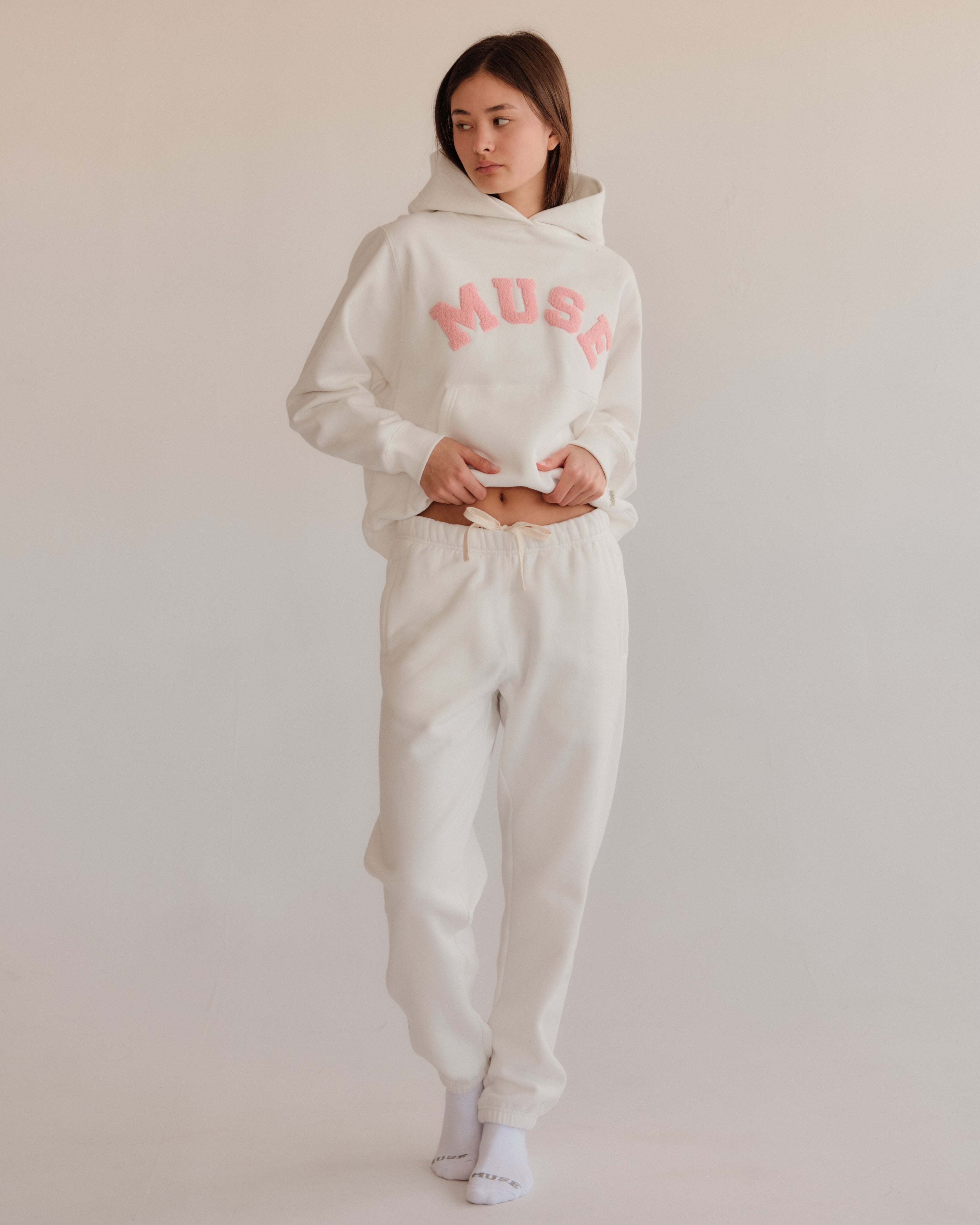 Heavyweight Joggers - White Lily