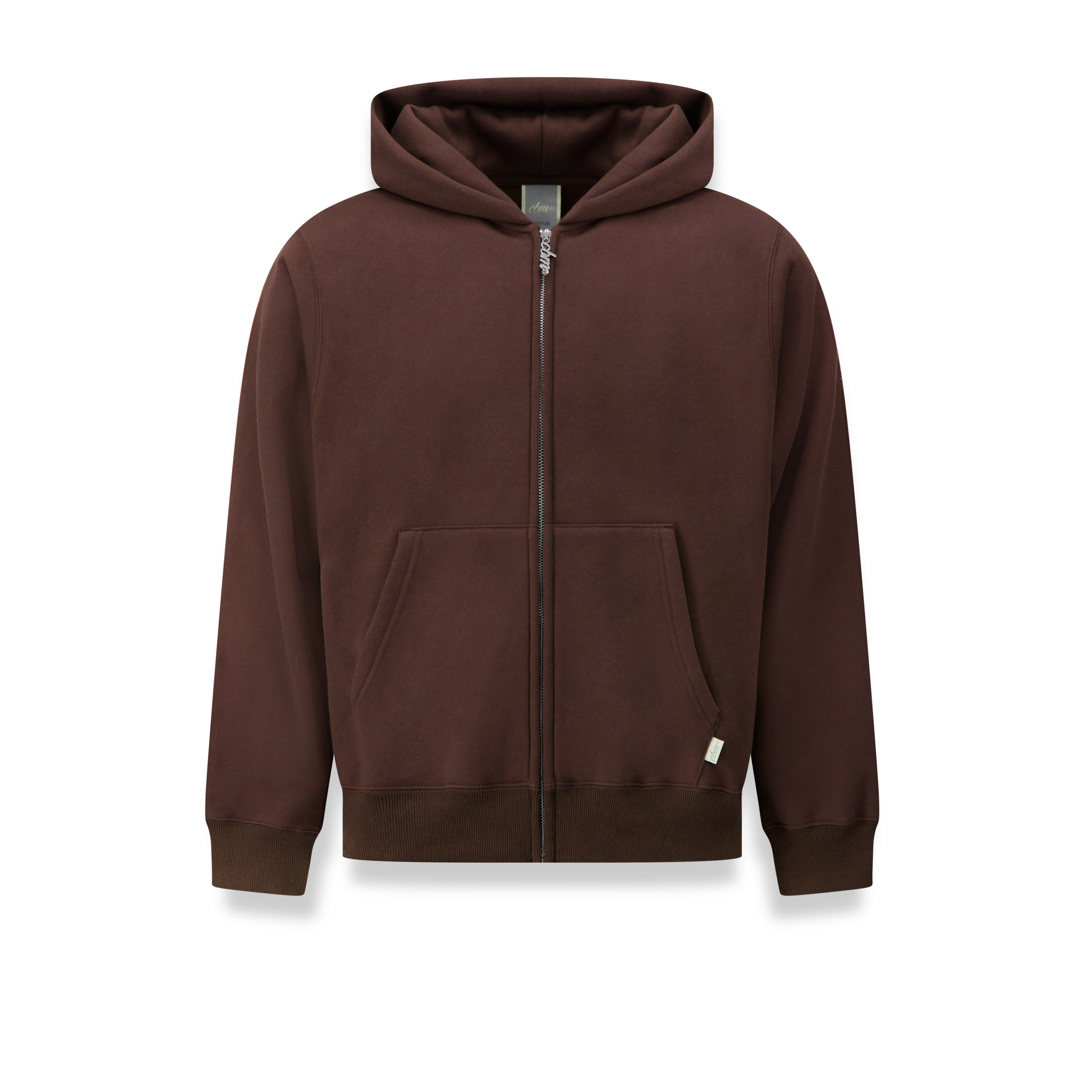 Heavyweight Zip Up - Chocolate
