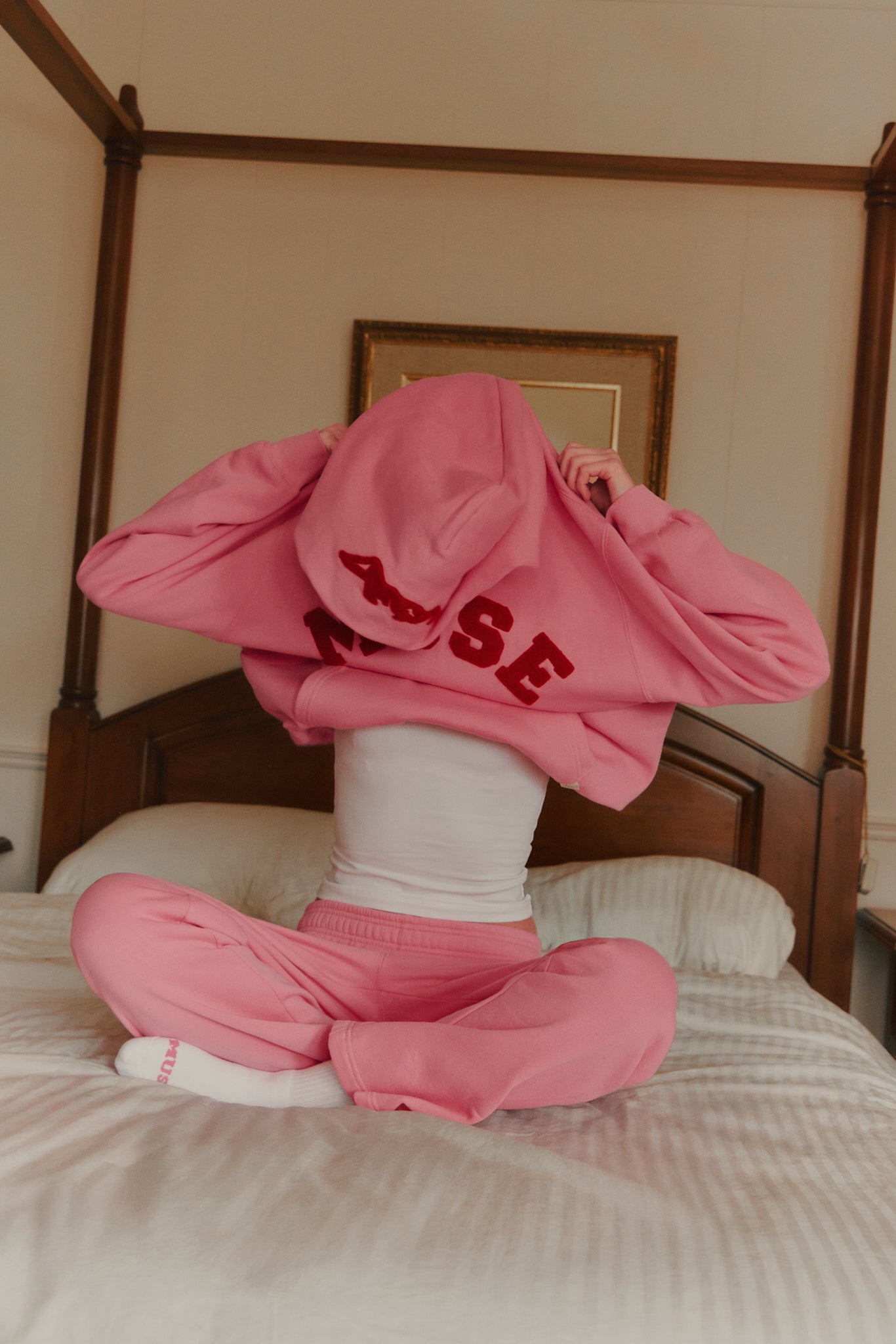 Heavyweight Chenille Hoodie Set - Blush