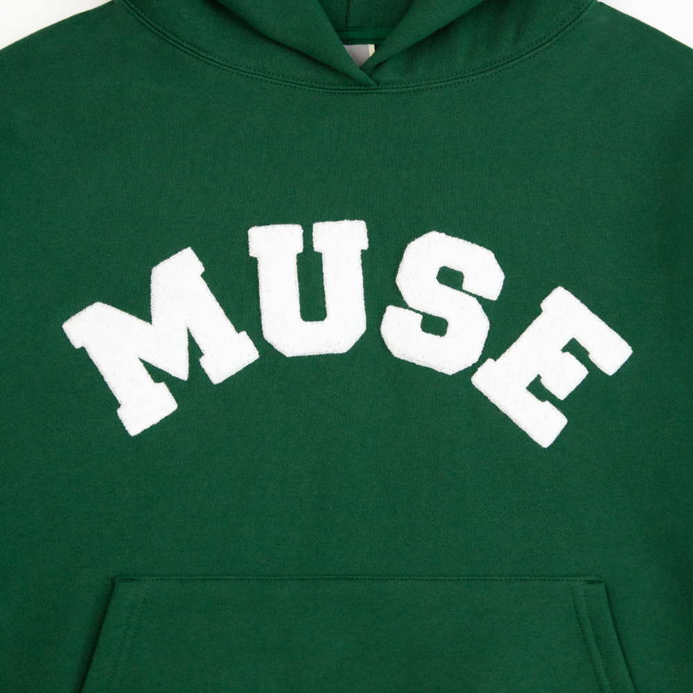 Heavyweight Chenille Hoodie - Green Pine