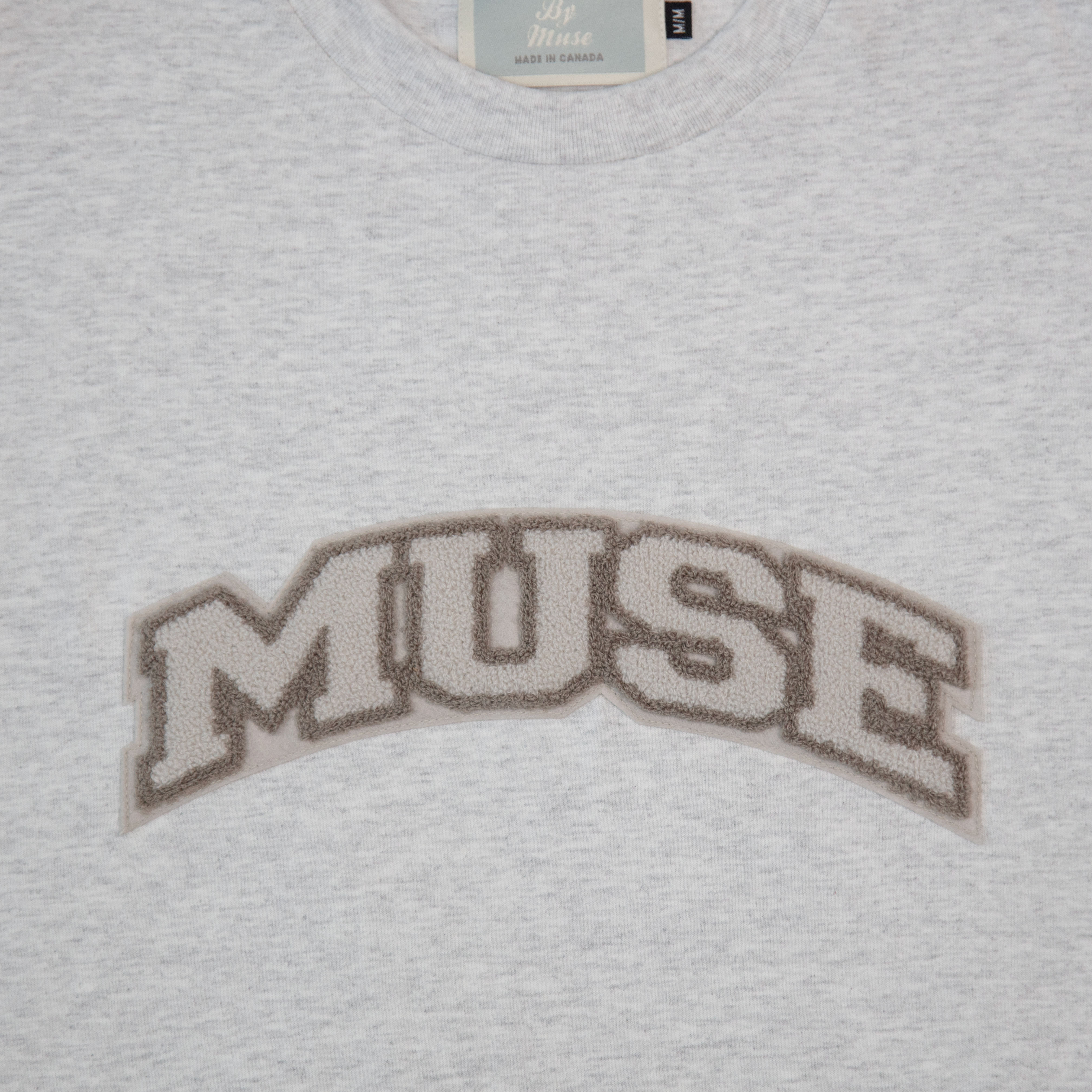 OG Chenille Ash Grey T-shirt - Macadamia