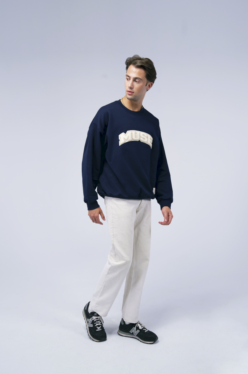 OG Chenille Sweatshirt - Navy Oyster