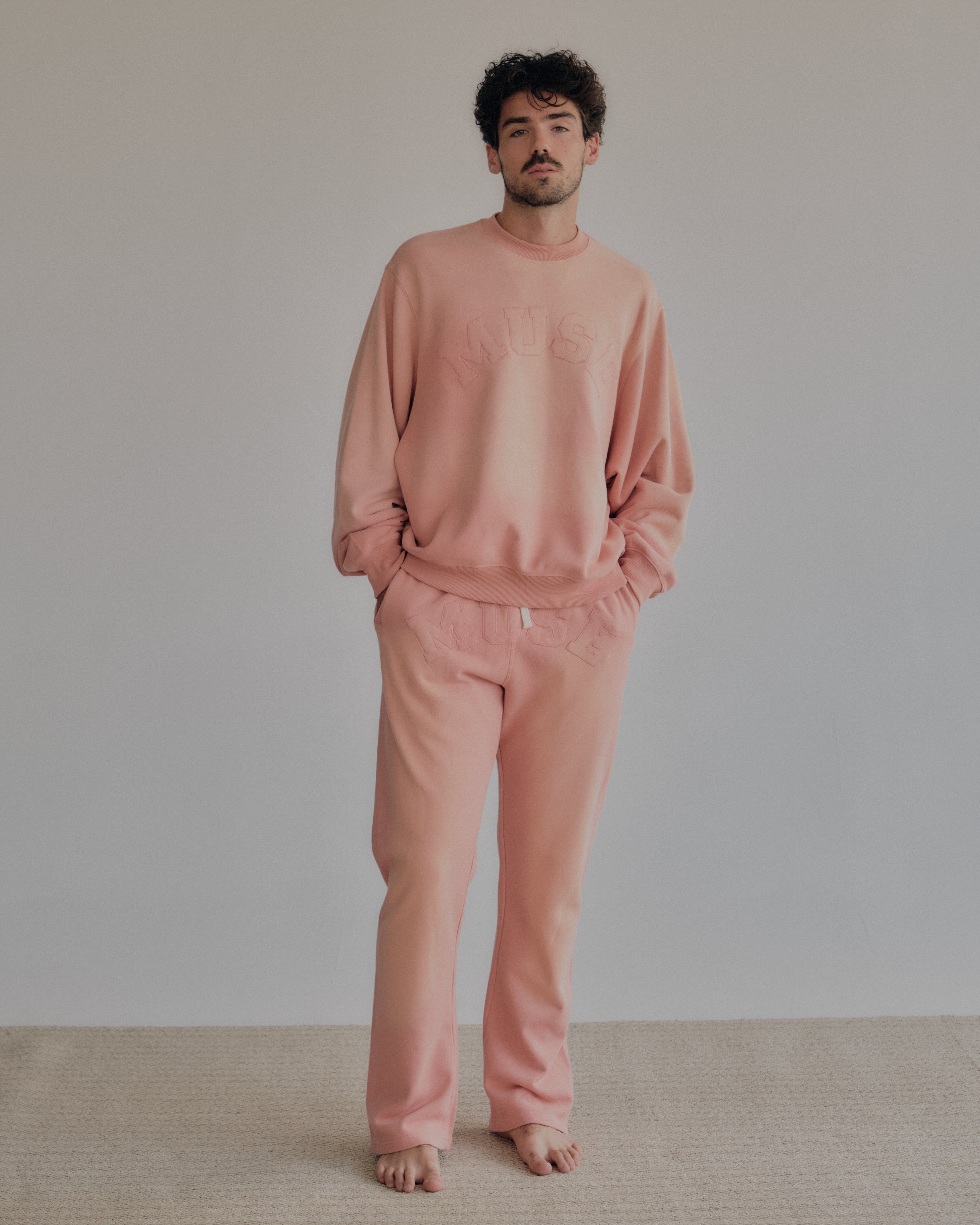 French Terry Pants - Ballet Pink