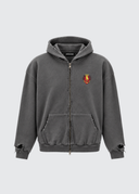 French Terry Charcoal Zip Up Hoodie - Legacy