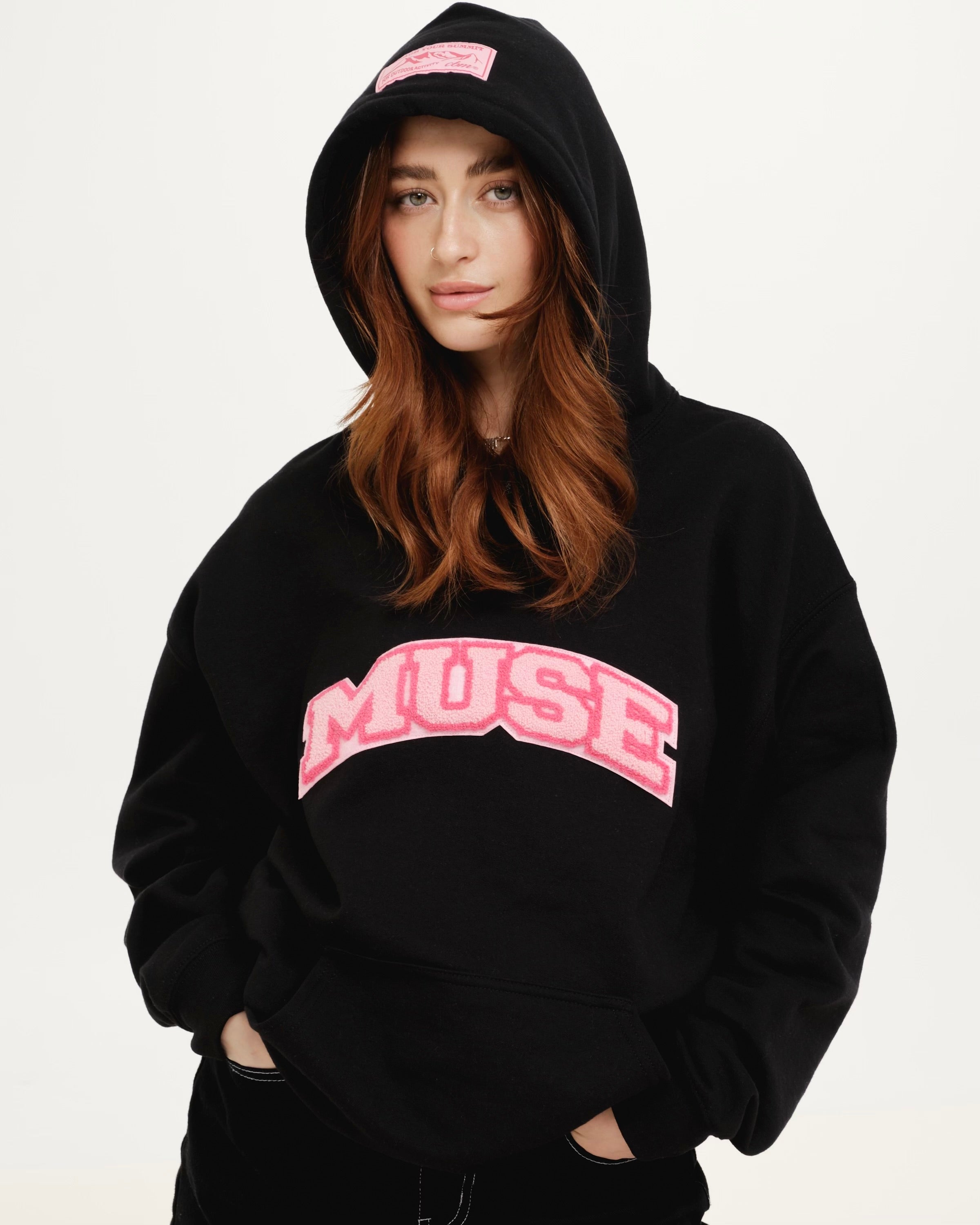 Muse Hoodie - Navy/White – Contrast Muse