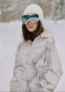 Heavyweight Camo Zip Up - White Edition