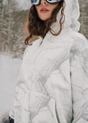 Heavyweight Camo Zip Up - White Edition