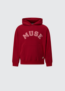 Heavyweight Chenille Hoodie - Cherry