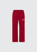 Heavyweight Chenille Straight Joggers - Cherry